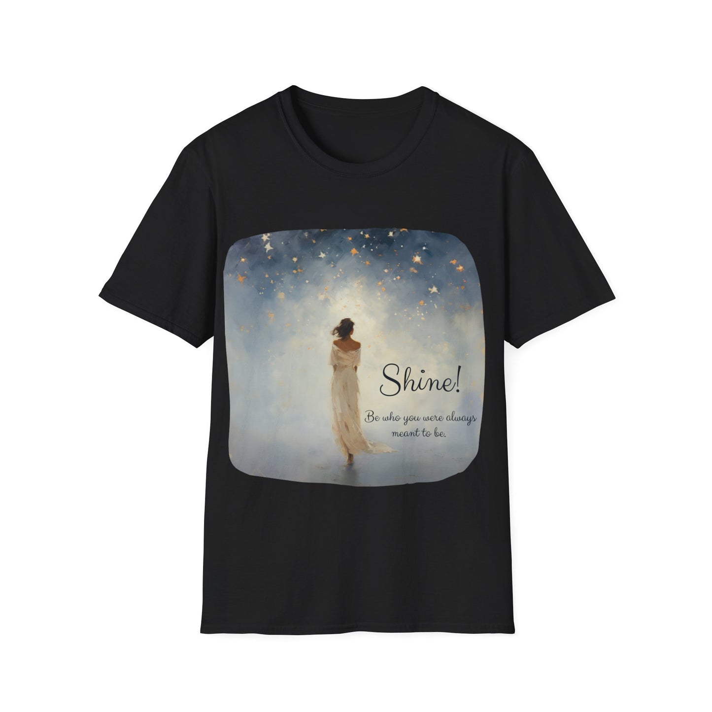 Inspirational Shine! Yoga Meditation Gift Shirt, Christmas Gift, Christmas Shirt, Unisex Shirt, Softstyle T-Shirt Tee Teeshirt
