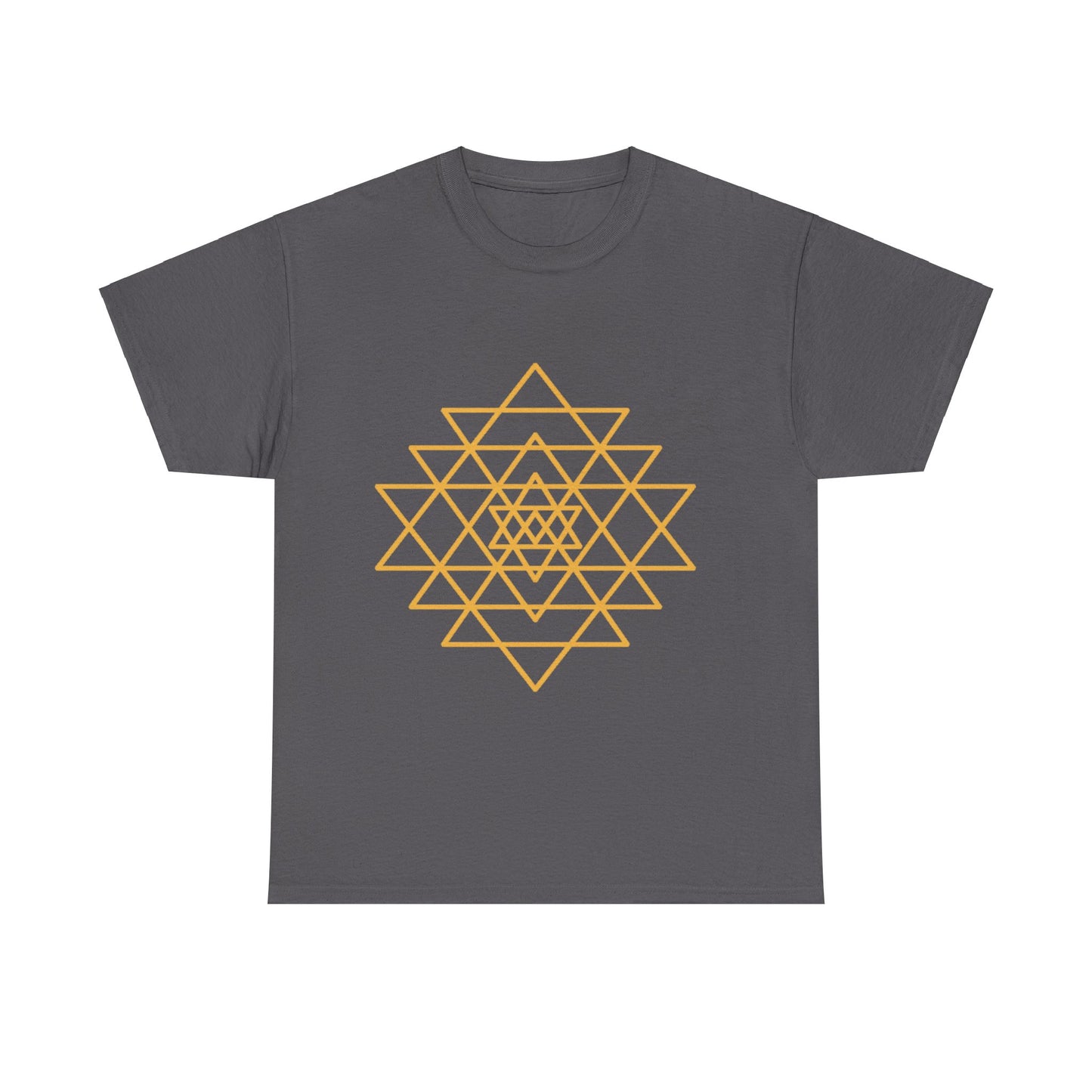 Sacred Geometry Sri Yantra, Shree Yantra, Shri Chakra Nava Chakra Shirt - Graphic Tee - Yoga, Zen, Hindu Gifts Unisex Heavy Cotton Graphic Tee T-Shirt