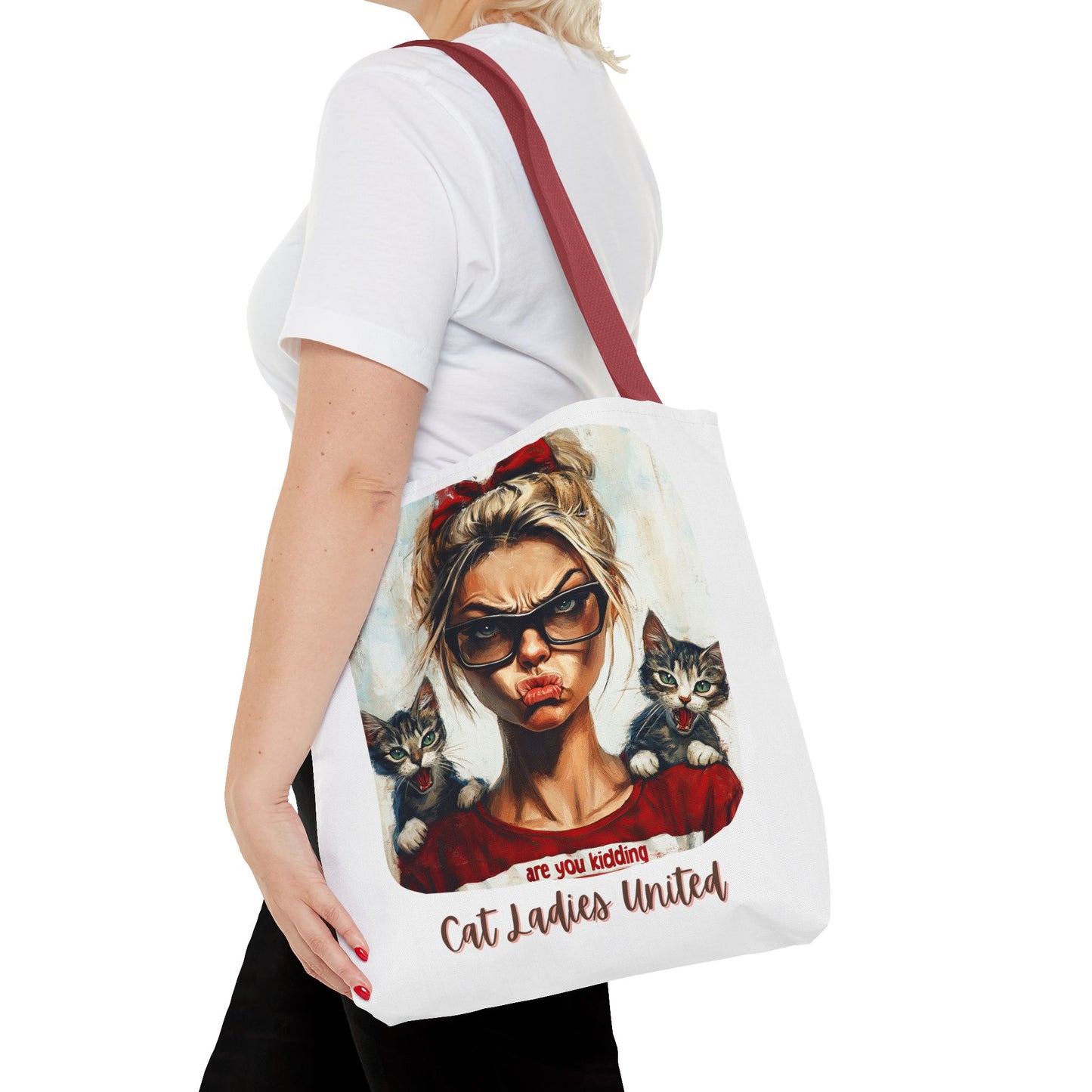 Childless Cat Lady Bag "Cat Ladies United" Childless Cat Lady Tote Bag (AOP)
