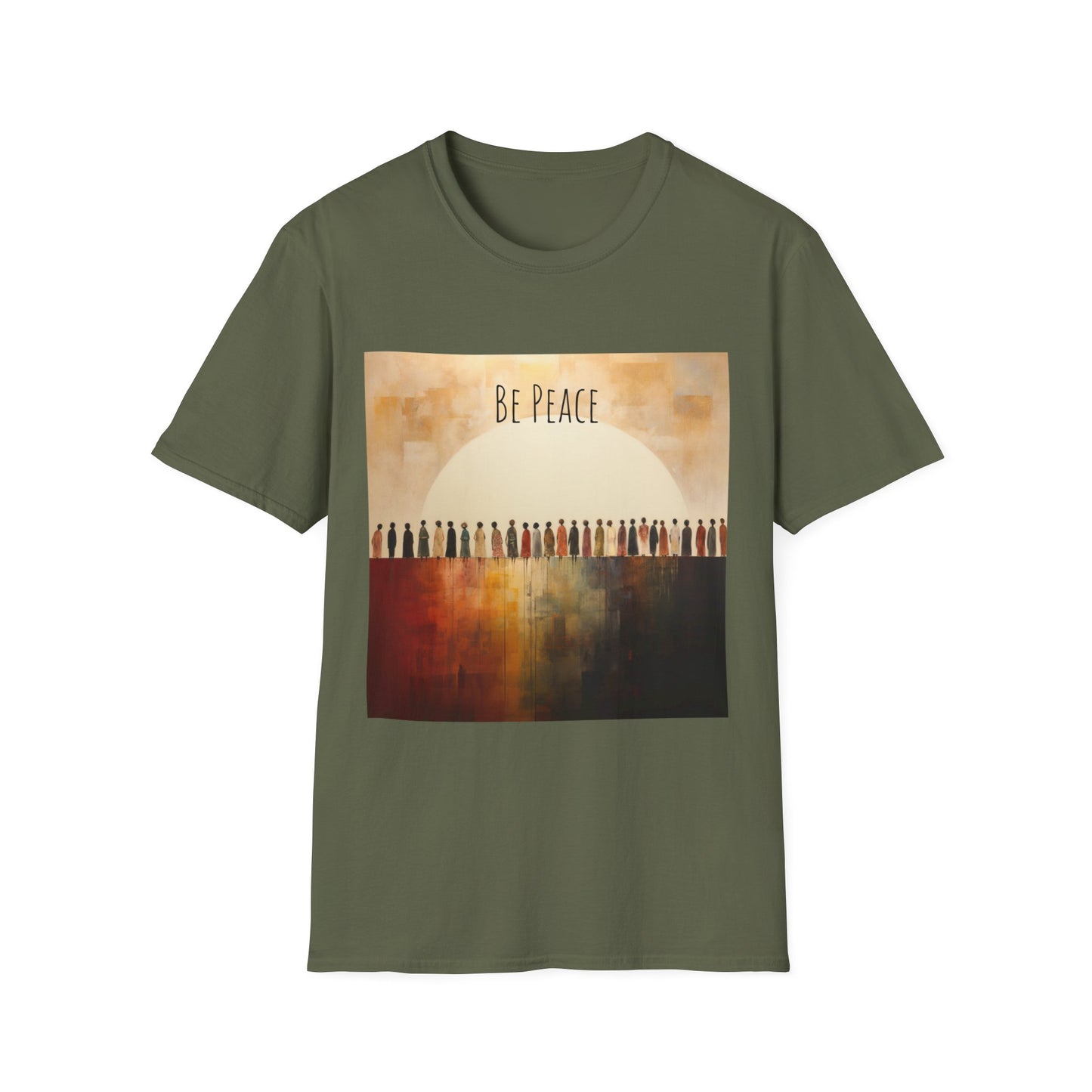 Peace Gift, Be Peace, Unisex Jersey Short Sleeve Tee Shirt, Peace on Earth Softstyle T-Shirt