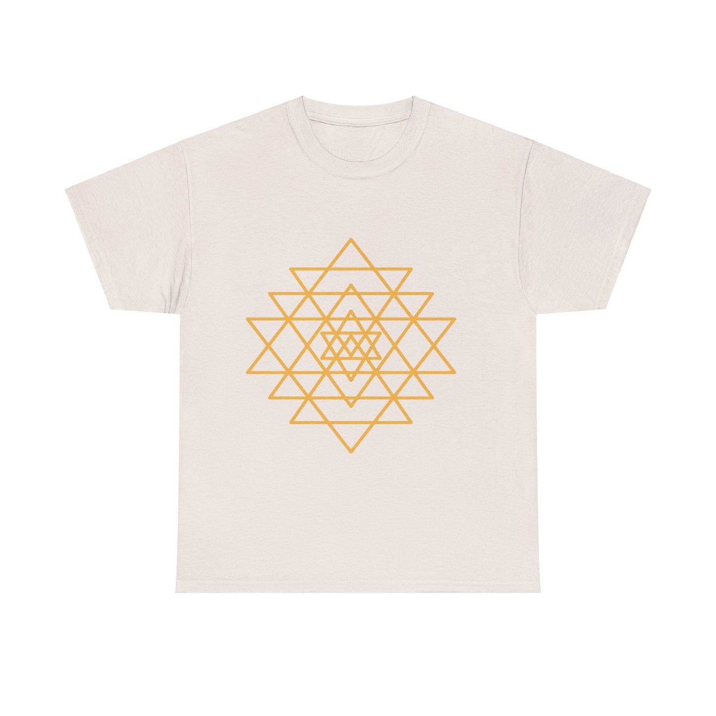 Sacred Geometry Sri Yantra, Shree Yantra, Shri Chakra Nava Chakra Shirt - Graphic Tee - Yoga, Zen, Hindu Gifts Unisex Heavy Cotton Graphic Tee T-Shirt