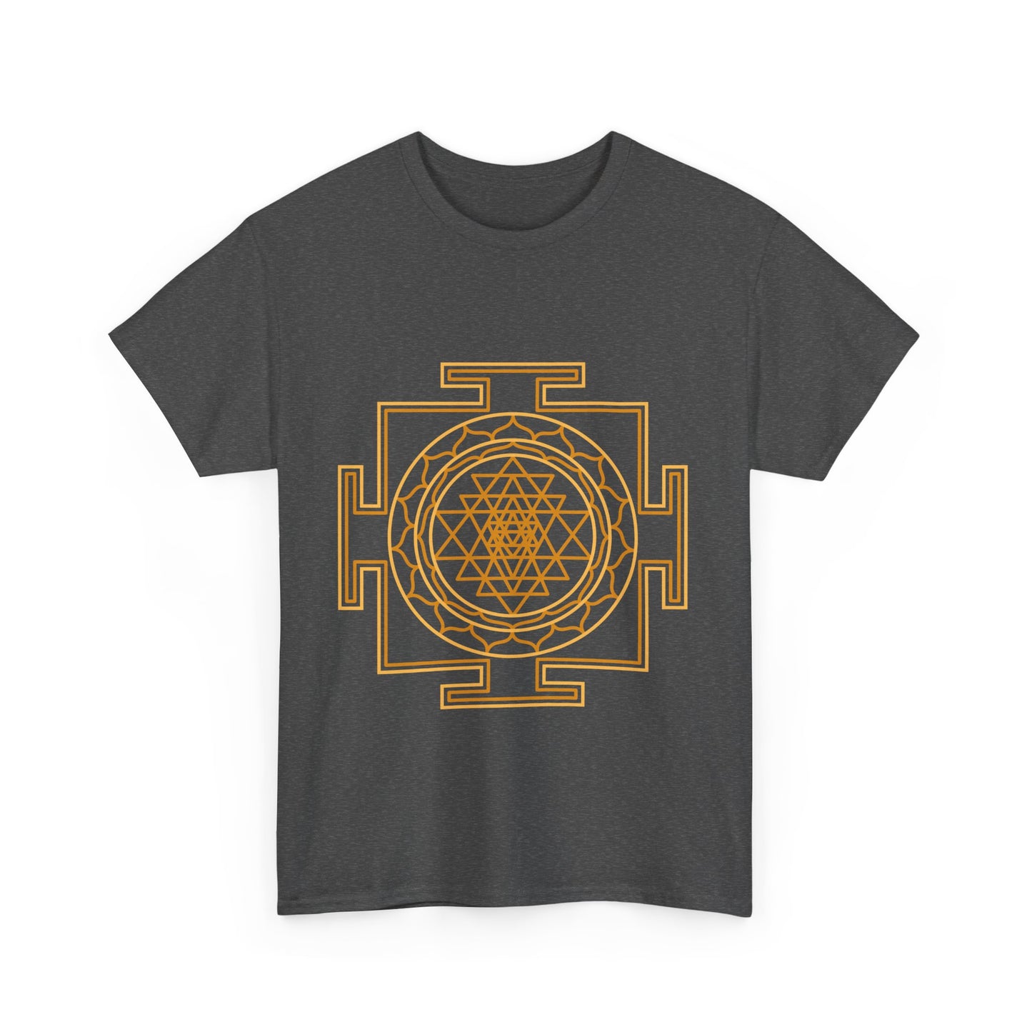 Sri Chakra, Shri Yantra Tee shirt, Graphic Tees, Yoga Wear, Zen, Spiritual, Meditation Gifts Unisex Heavy Cotton Graphic Tee T-Shirt