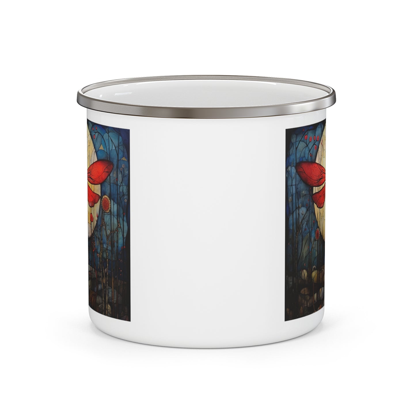 Dragonfly Enamel Camping Mug Dragonfly Gift, Dragonfly Lover's Gift
