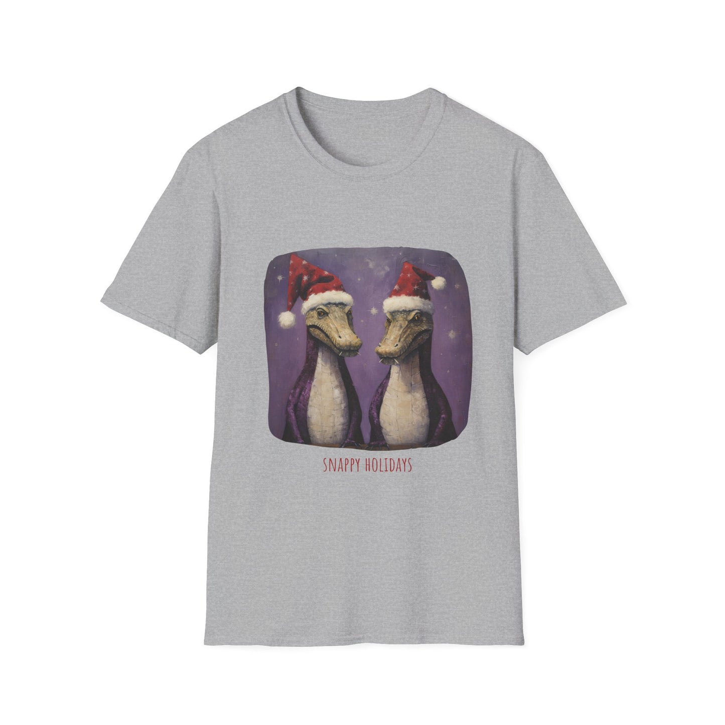 Florida Gator Christmas, Holiday Alligator Shirt Unisex Tee Shirt, T-Shirt Sailing Gift Softstyle T-Shirt Tee Teeshirt Florida Christmas Shirt Gift