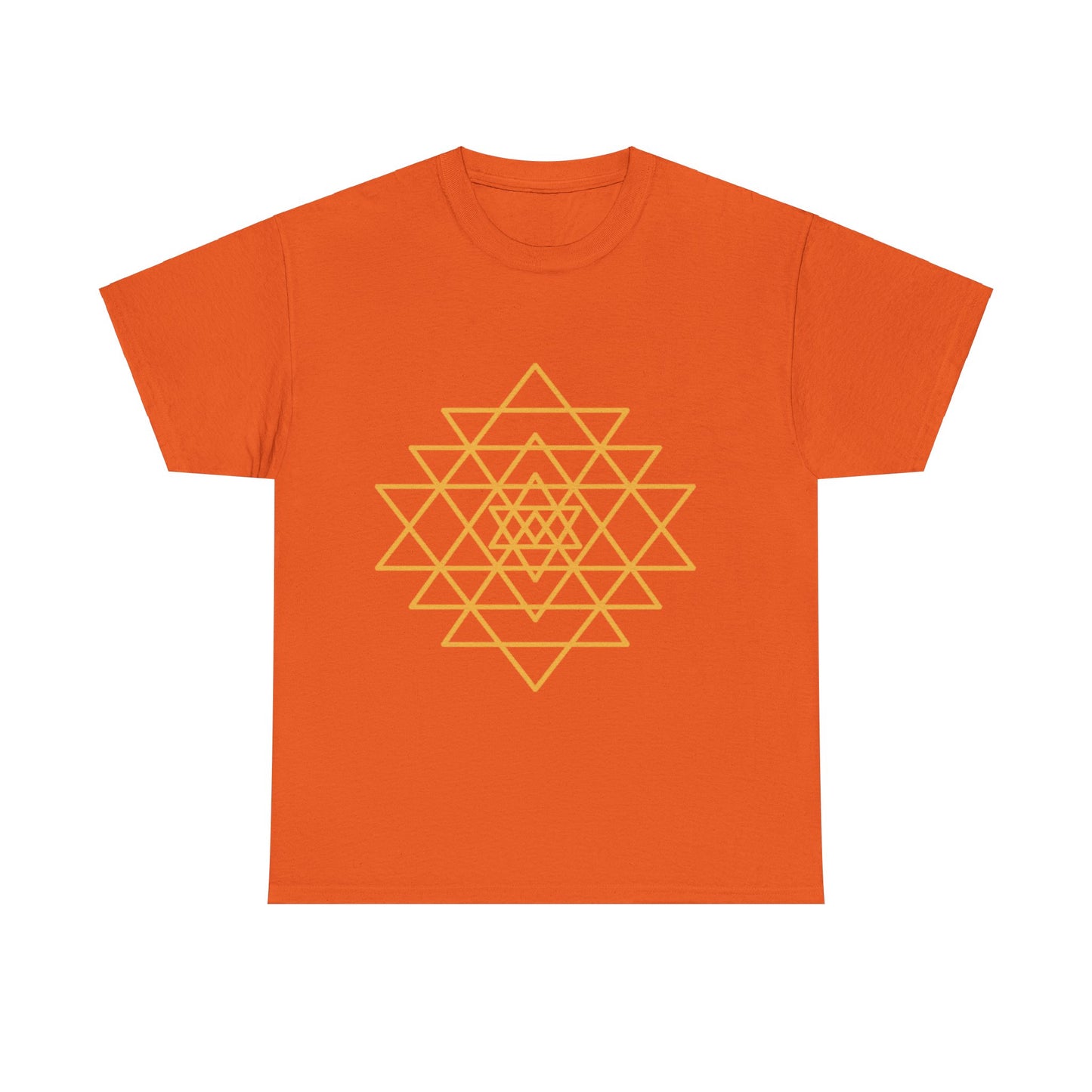 Sacred Geometry Sri Yantra, Shree Yantra, Shri Chakra Nava Chakra Shirt - Graphic Tee - Yoga, Zen, Hindu Gifts Unisex Heavy Cotton Graphic Tee T-Shirt