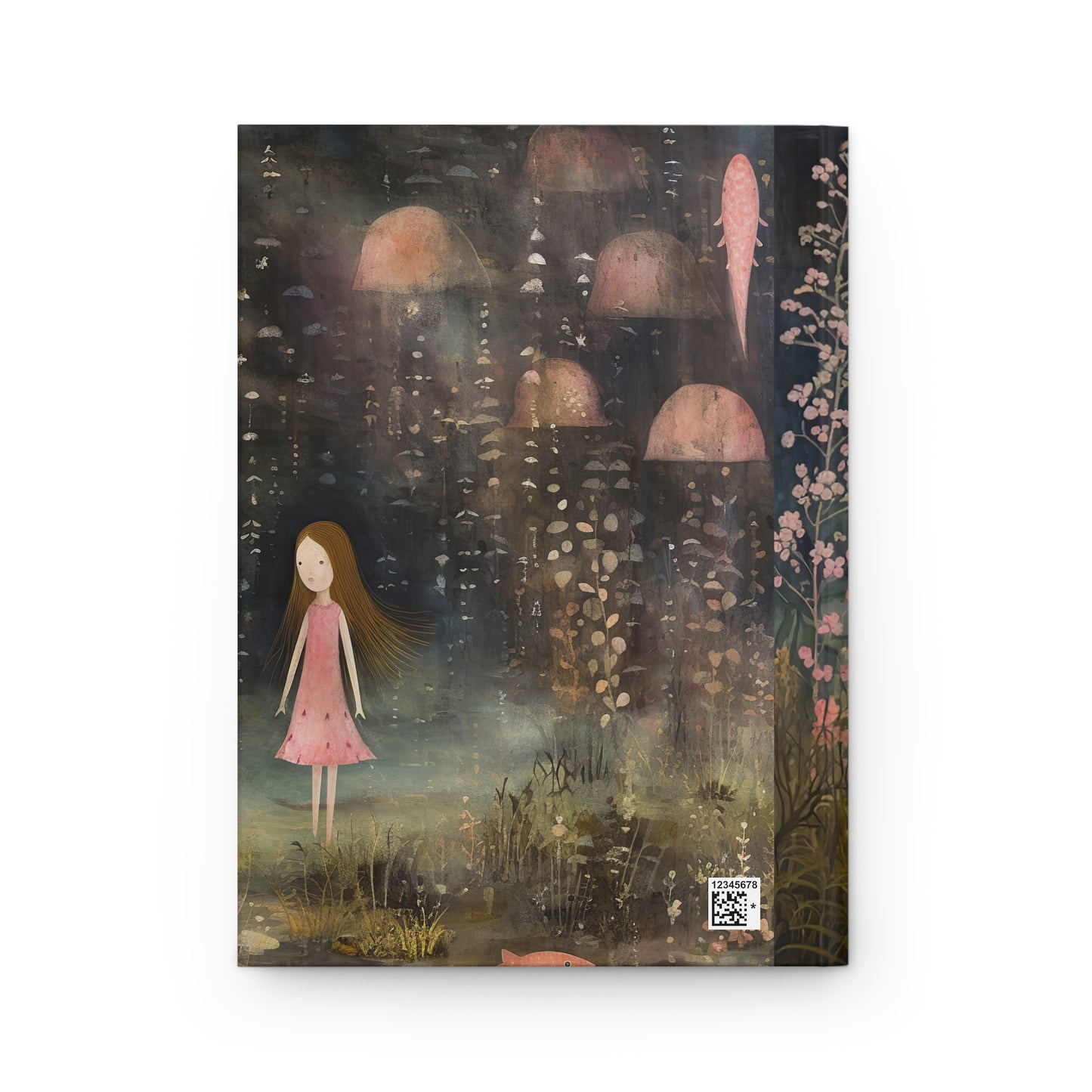 Pink Mermaid Journal, Diary, Notebook, Blank Book, Fantasy Journal, Gift Hardcover Journal Matte Notebook, Kids, Magical, Fantasy Book