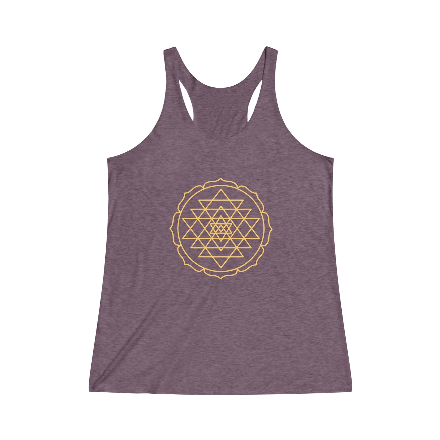 Sri Yantra, Shree Yantra, Shri Chakra, Nava Chakra, Yoga Tank Tee, Women's Yoga Athletic Racerback Tank Top Shirt