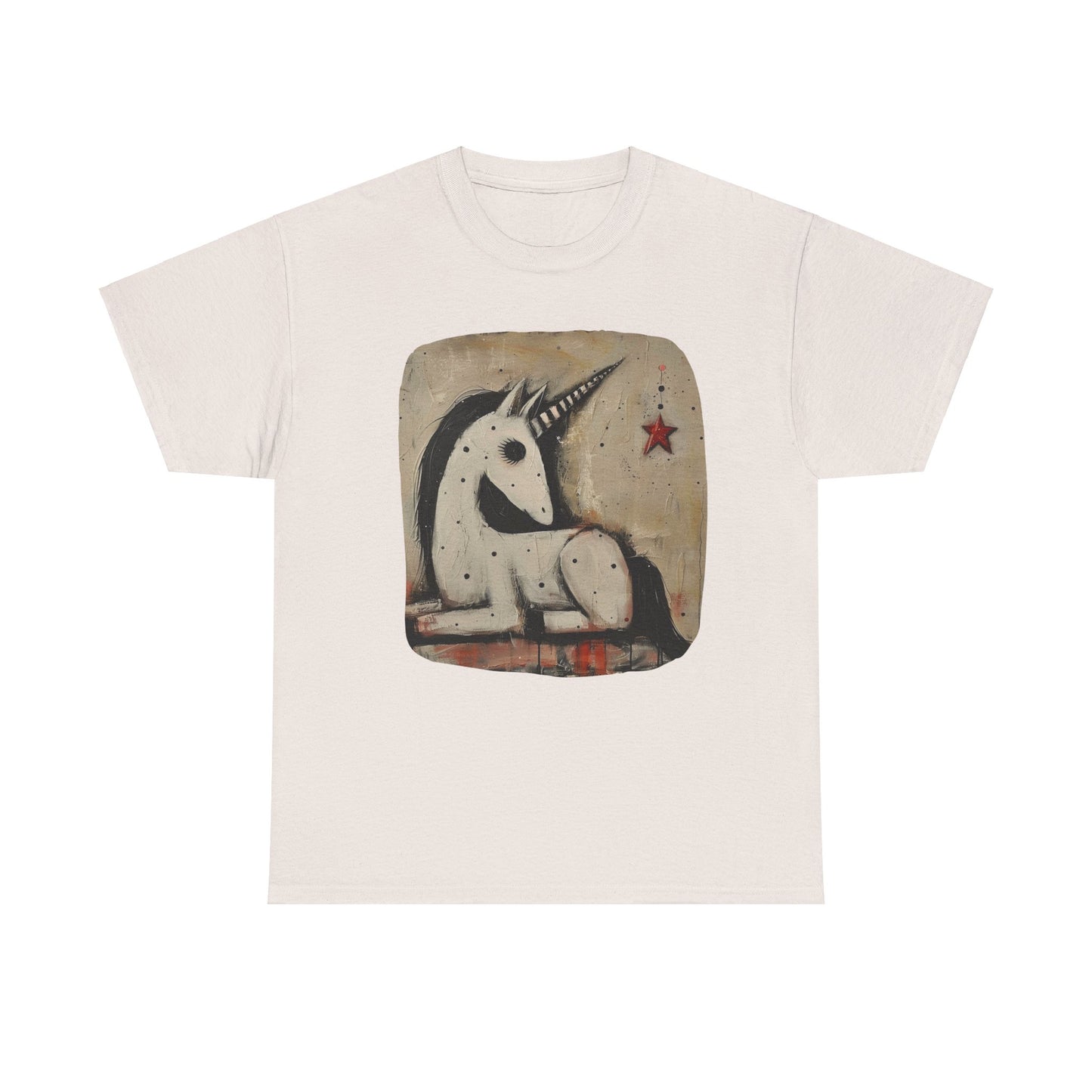 Dark Unicorns. Goth Unicorn Graphic Tee Unisex Heavy Cotton Tee T-Shirt