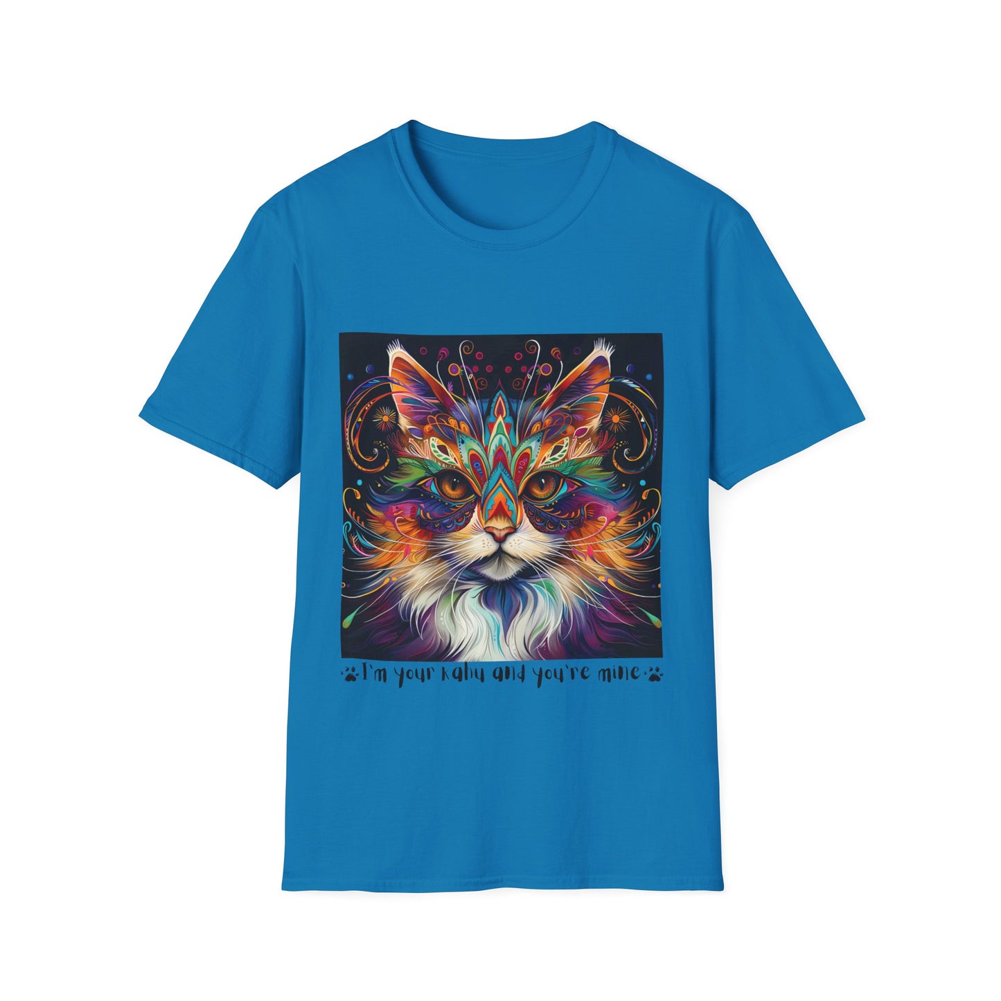 KAHU Cat Shirt, "I'm your Kahu and you're mine" Kahu, Cat Lover's Graphic Tee Graphic Unisex T- Shirt, T-Shirt Cat Lovers Gift Softstyle T-Shirt Tee Teeshirt Stylized Cat