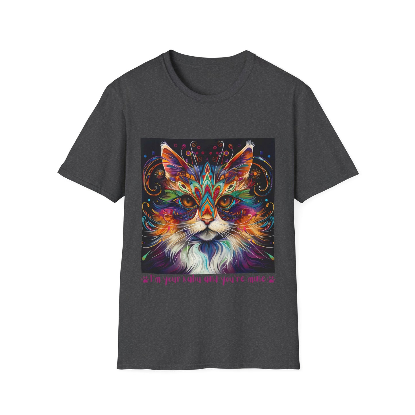 KAHU Cat Shirt, "I'm your Kahu and you're mine" Kahu, Cat Lover's Graphic Tee Graphic Unisex T- Shirt, T-Shirt Cat Lovers Gift Softstyle T-Shirt Tee Teeshirt Stylized Cat