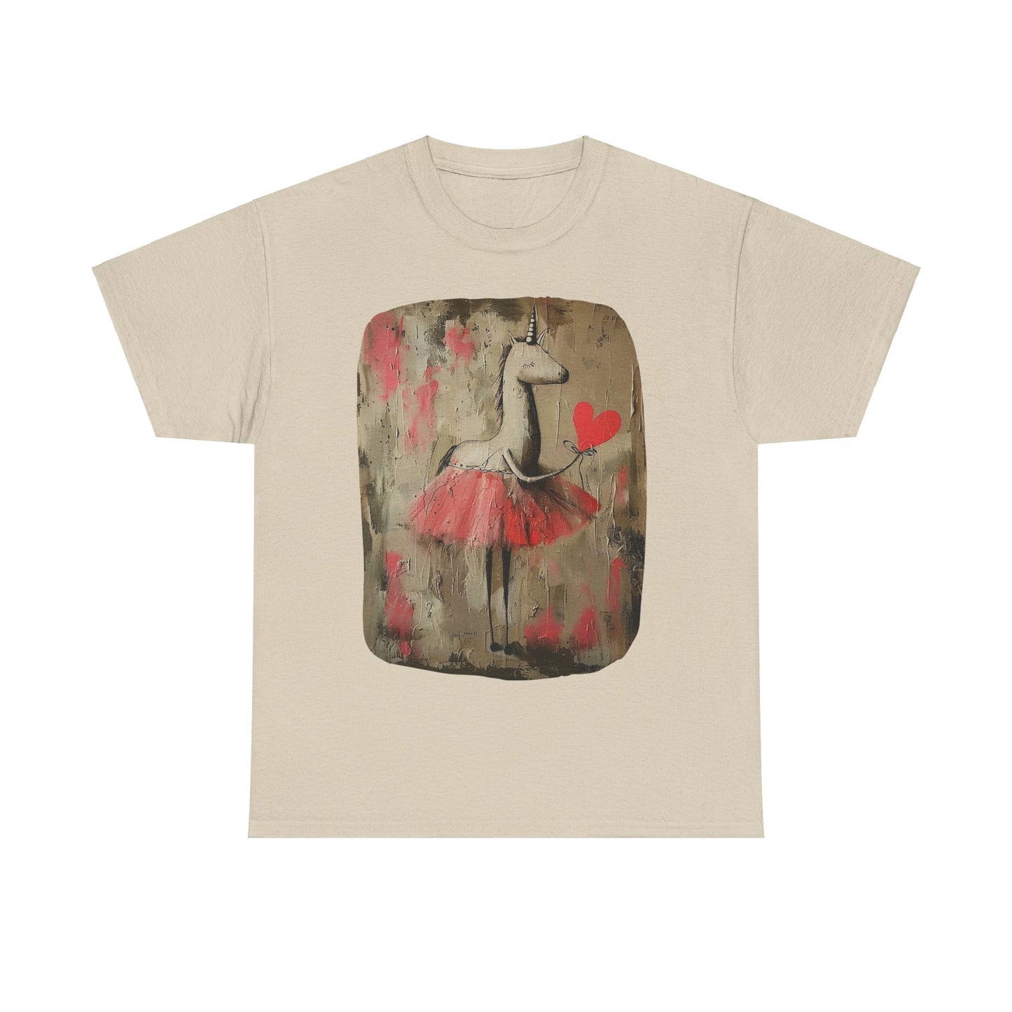 Ballerina Unicorns (Ver 2) Unicorn Lovers Graphic Tee Unisex Heavy Cotton Tee T-Shirt