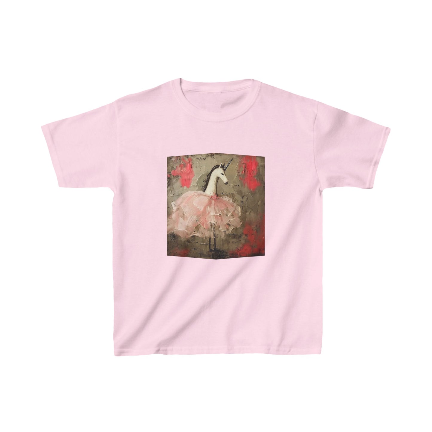 Pink Ballerina Shirt - Ballerina Unicorn Graphic Tee- Kids Graphic Tee - Pink Unicorn Design for Young Adventurers and Ballerina Dancers