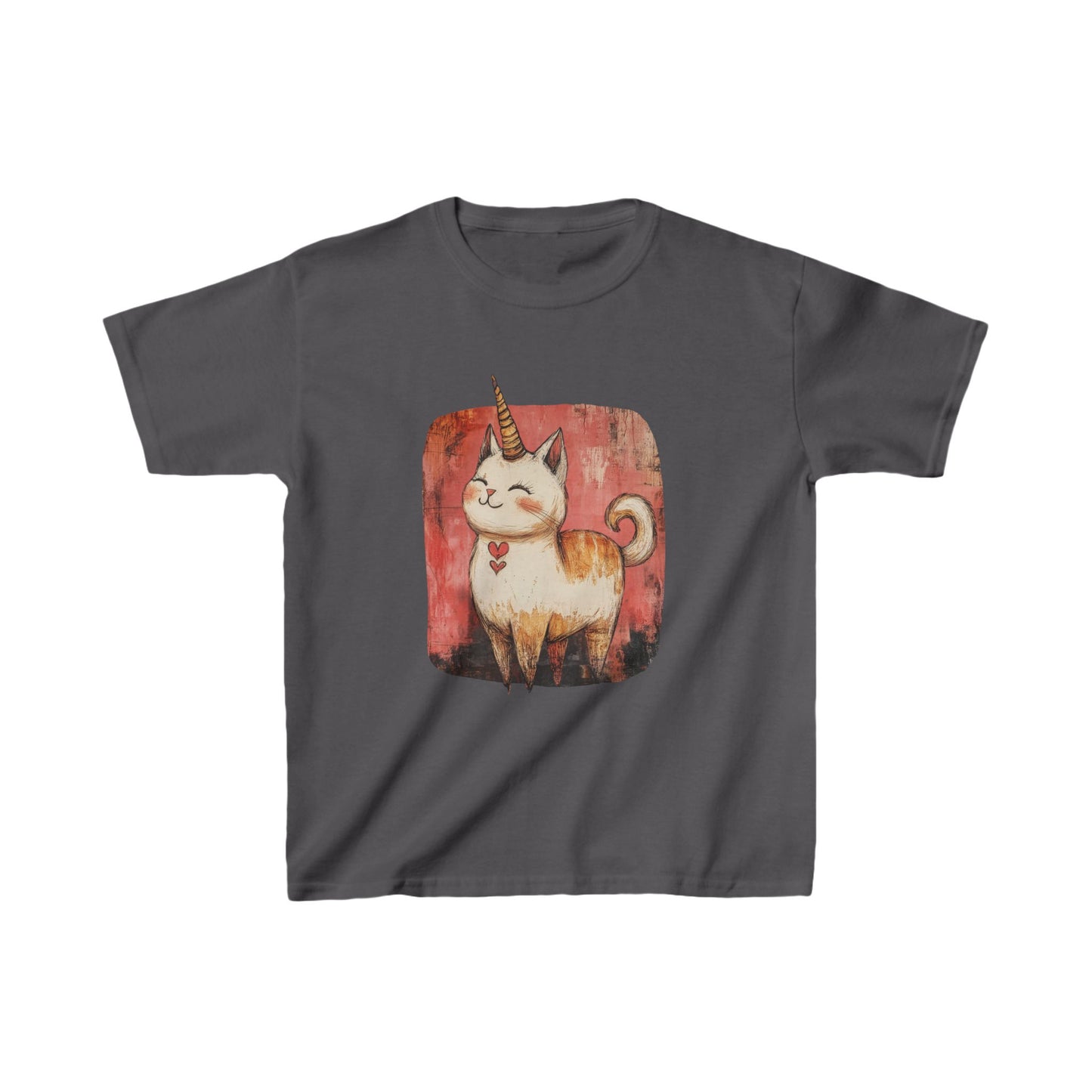 Kids Kitty Cat Unicorns Graphic Tee- Kids Graphic Tee - Adorable Cat Unicorn Design for Young Cat and Unicorn Lovers