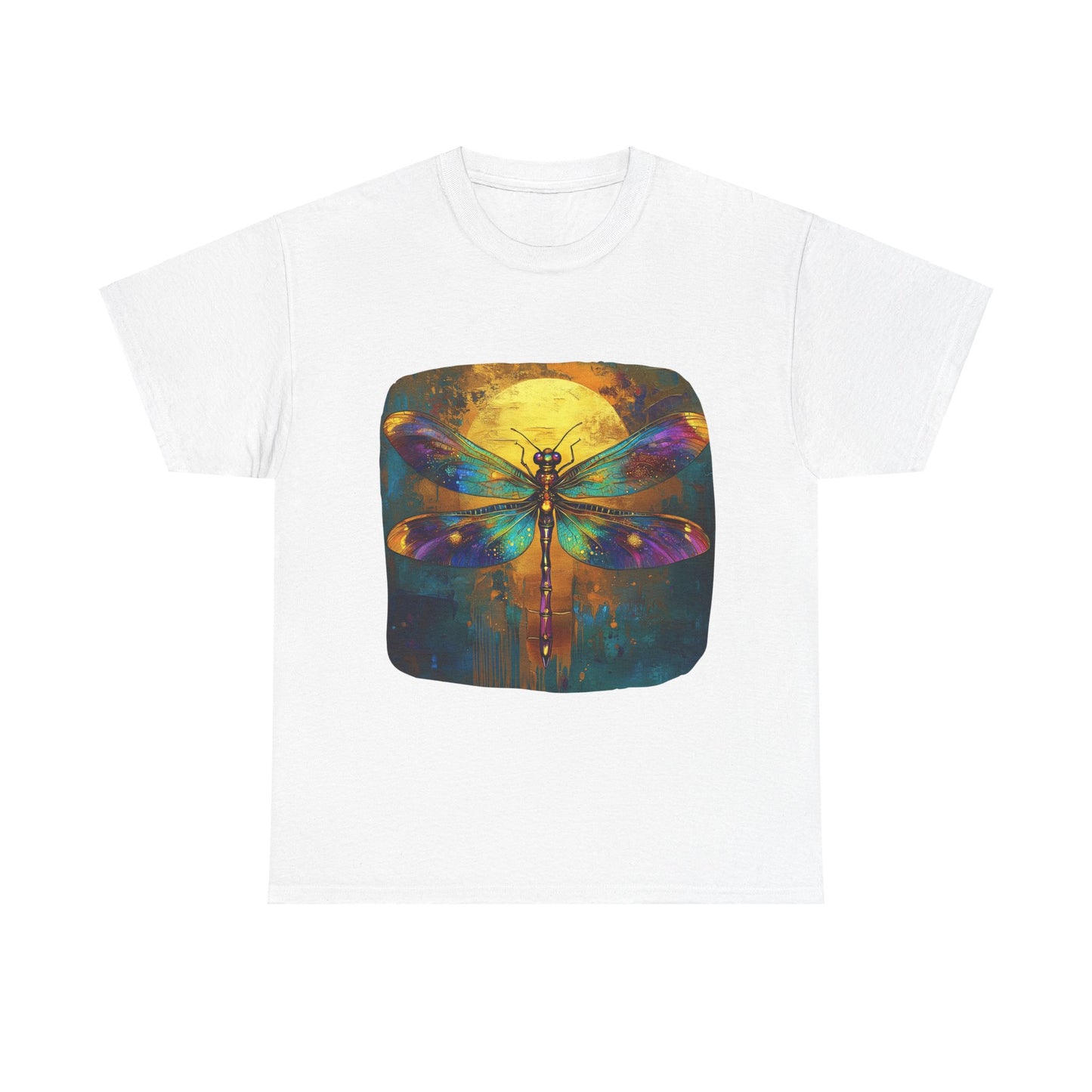 Gilded Dragonfly, Dragonfly Lover - Dragonfly Gift Unisex Heavy Cotton Tee T-Shirt
