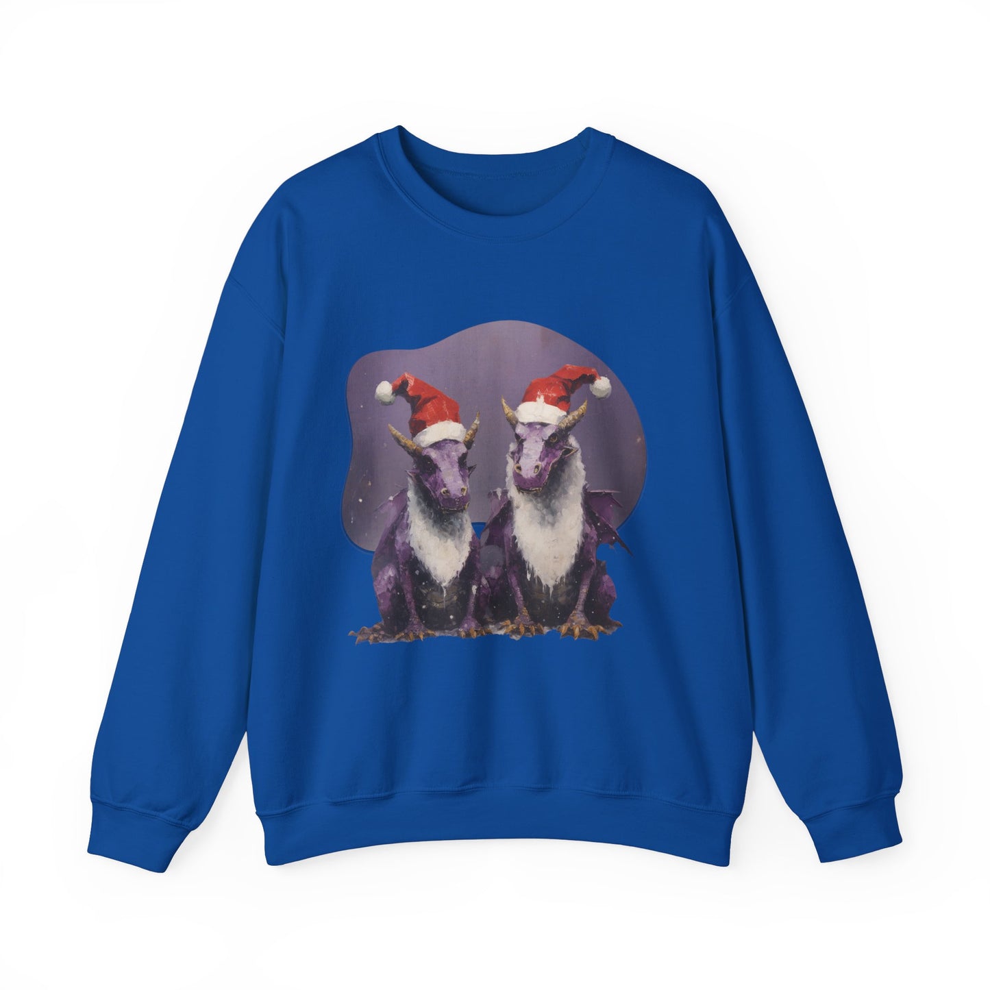 Christmas Dragons, Holiday Dragons with Santa Hat, Gift Shirt Dragon Gifts, Holiday Cheer Shirt, Unisex sweatshirt