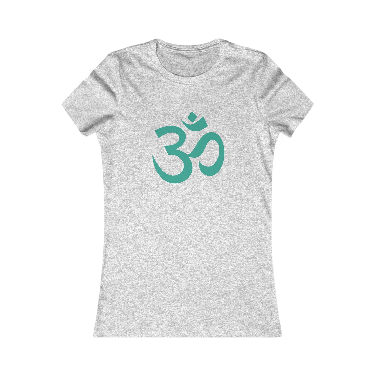 Teal Turquoise Om Ohm Yoga Meditation Shirt, Yoga Tees, Yoga Graphic T-shirt, Ladies Cut Graphic Tees