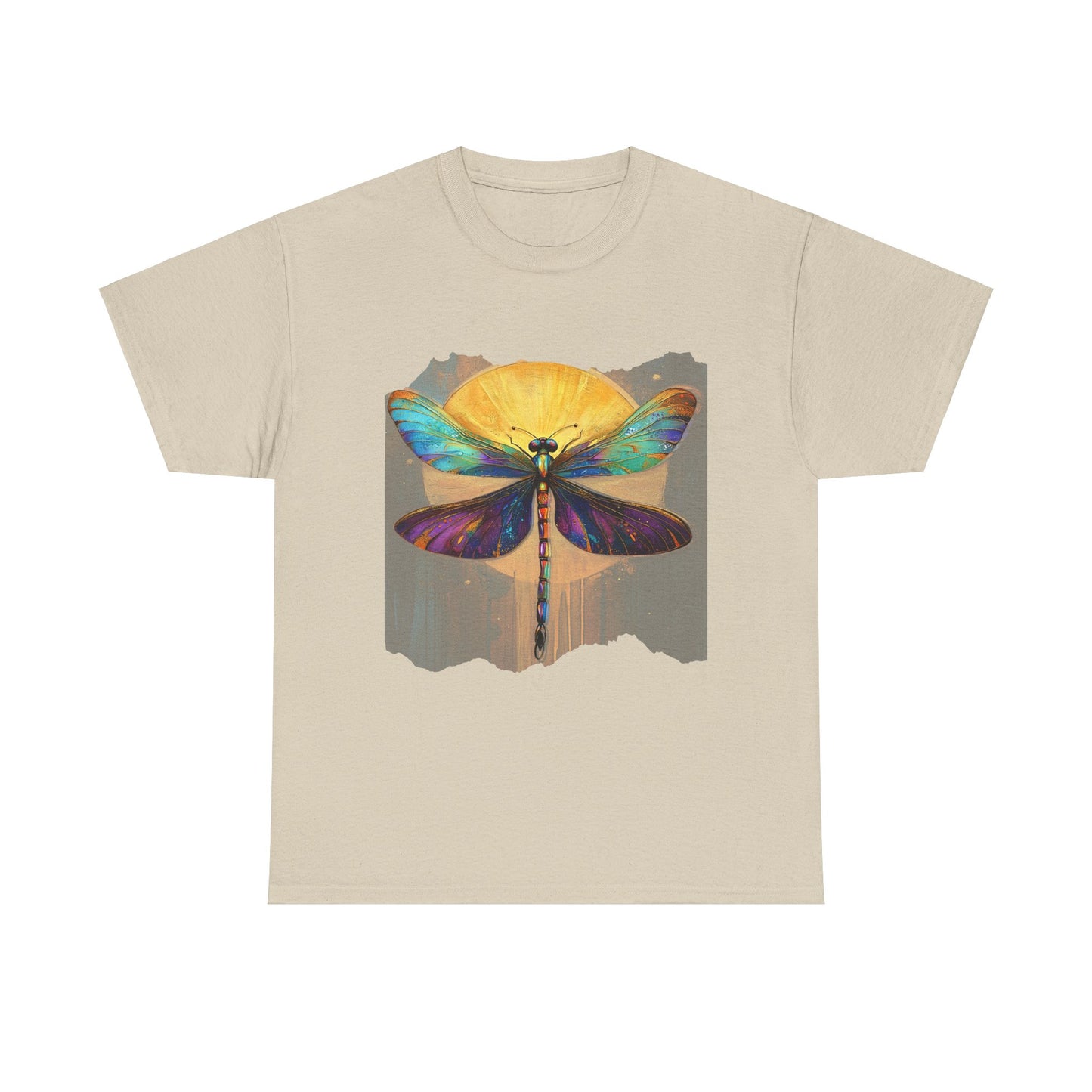 Gilded Dragonfly, (V2) Dragonfly Lover - Dragonfly Gift Unisex Heavy Cotton Tee T-Shirt