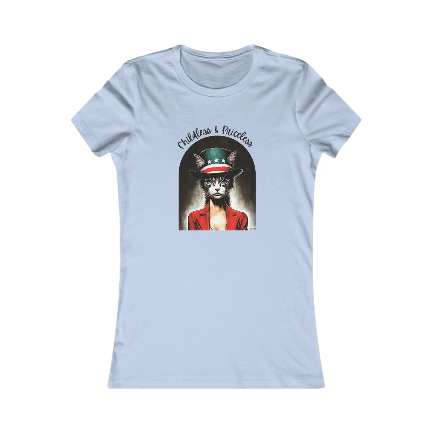 Childless Cat Lady Shirt - "Childless and Priceless" - T-shirt, Ladies Cut T's, Say NO to Outdated Stereotypes