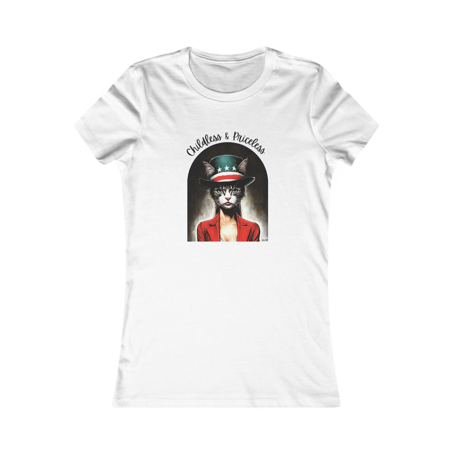 Childless Cat Lady Shirt - "Childless and Priceless" - T-shirt, Ladies Cut T's, Say NO to Outdated Stereotypes