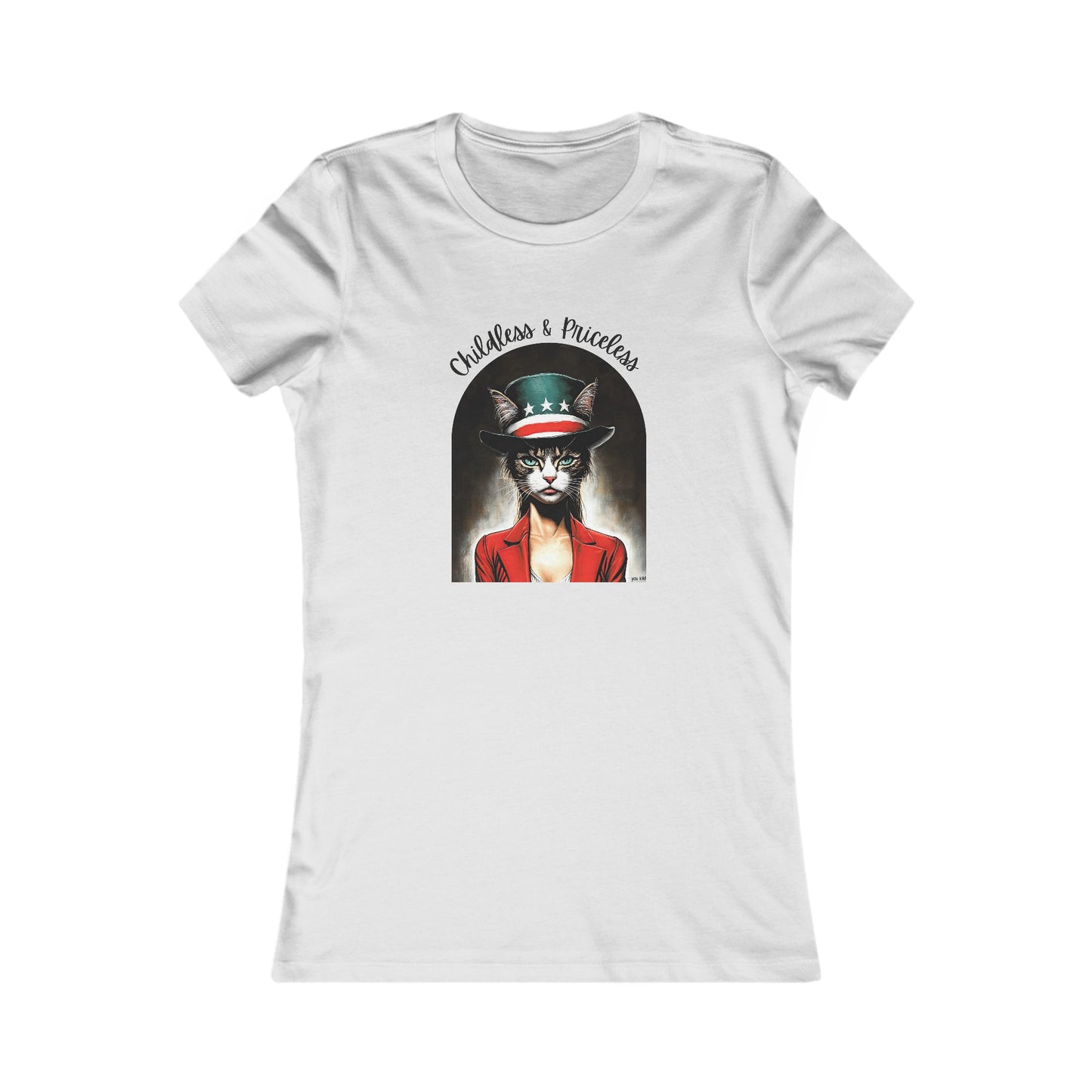 Childless Cat Lady Shirt - "Childless and Priceless" - T-shirt, Ladies Cut T's, Say NO to Outdated Stereotypes