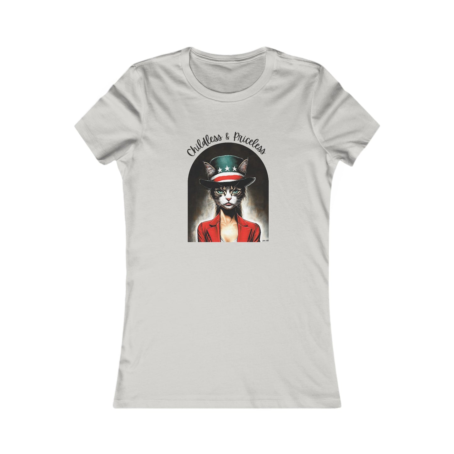 Childless Cat Lady Shirt - "Childless and Priceless" - T-shirt, Ladies Cut T's, Say NO to Outdated Stereotypes