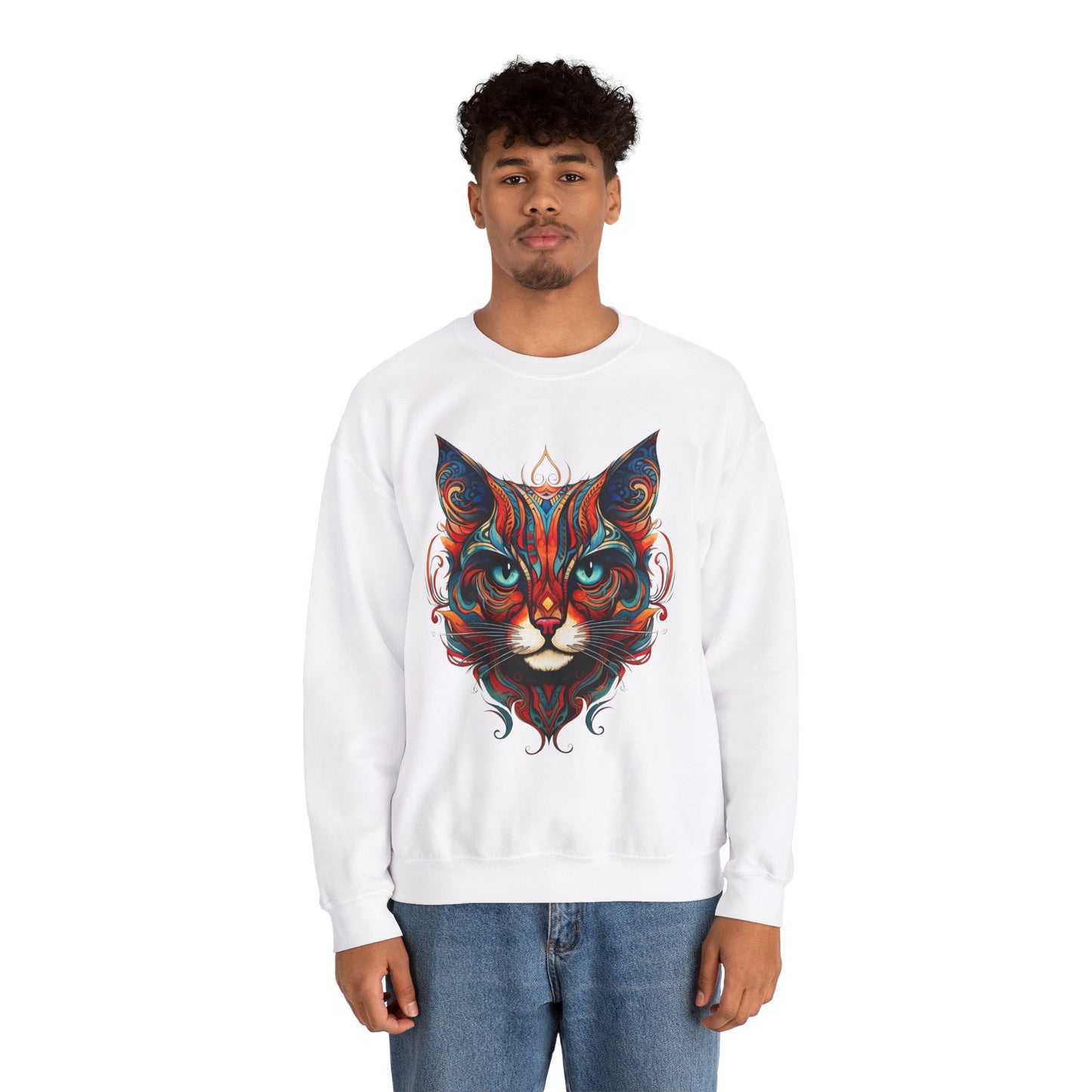 Exotic Orange Tabby Cat Sweatshirt, Cat Lovers Gift, Kitty Cat Shirt Unisex Sweatshirt Sweat Shirt, Many Colors
