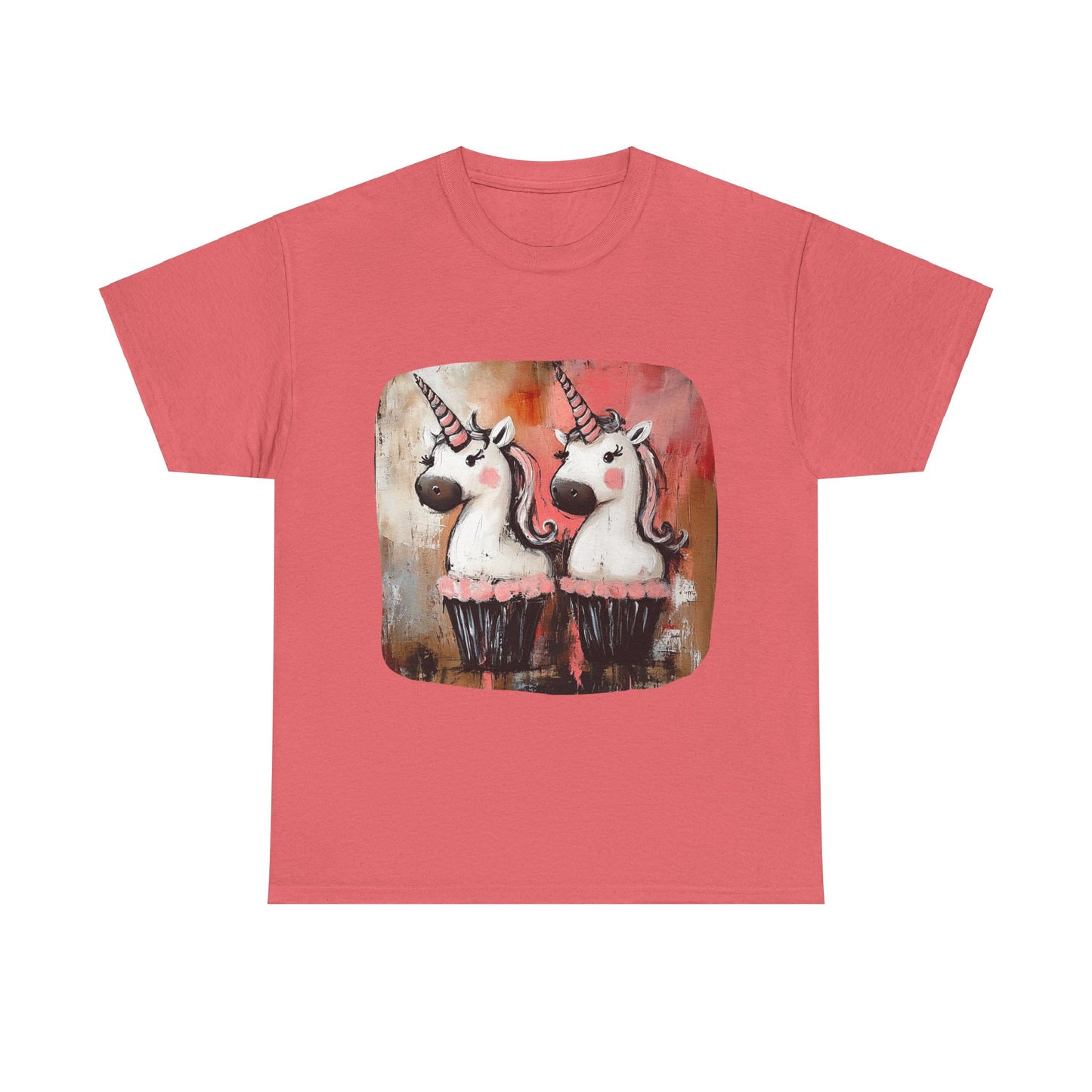 Cupcake Unicorn (Ver 0) Unicorn Lovers Graphic Tee Unisex Heavy Cotton Tee T-Shirt
