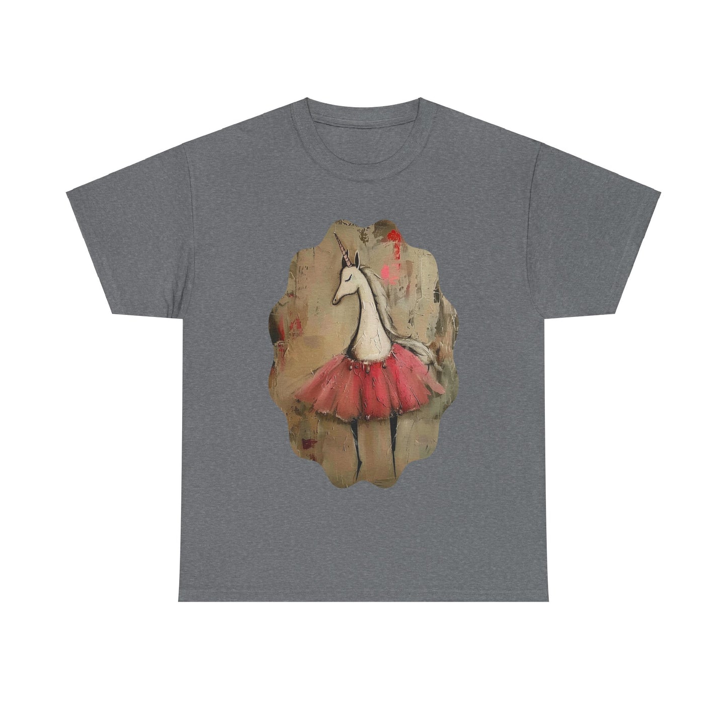 Ballerina Unicorns (Ver 3) Unicorn Lovers Graphic Tee Unisex Heavy Cotton Tee T-Shirt