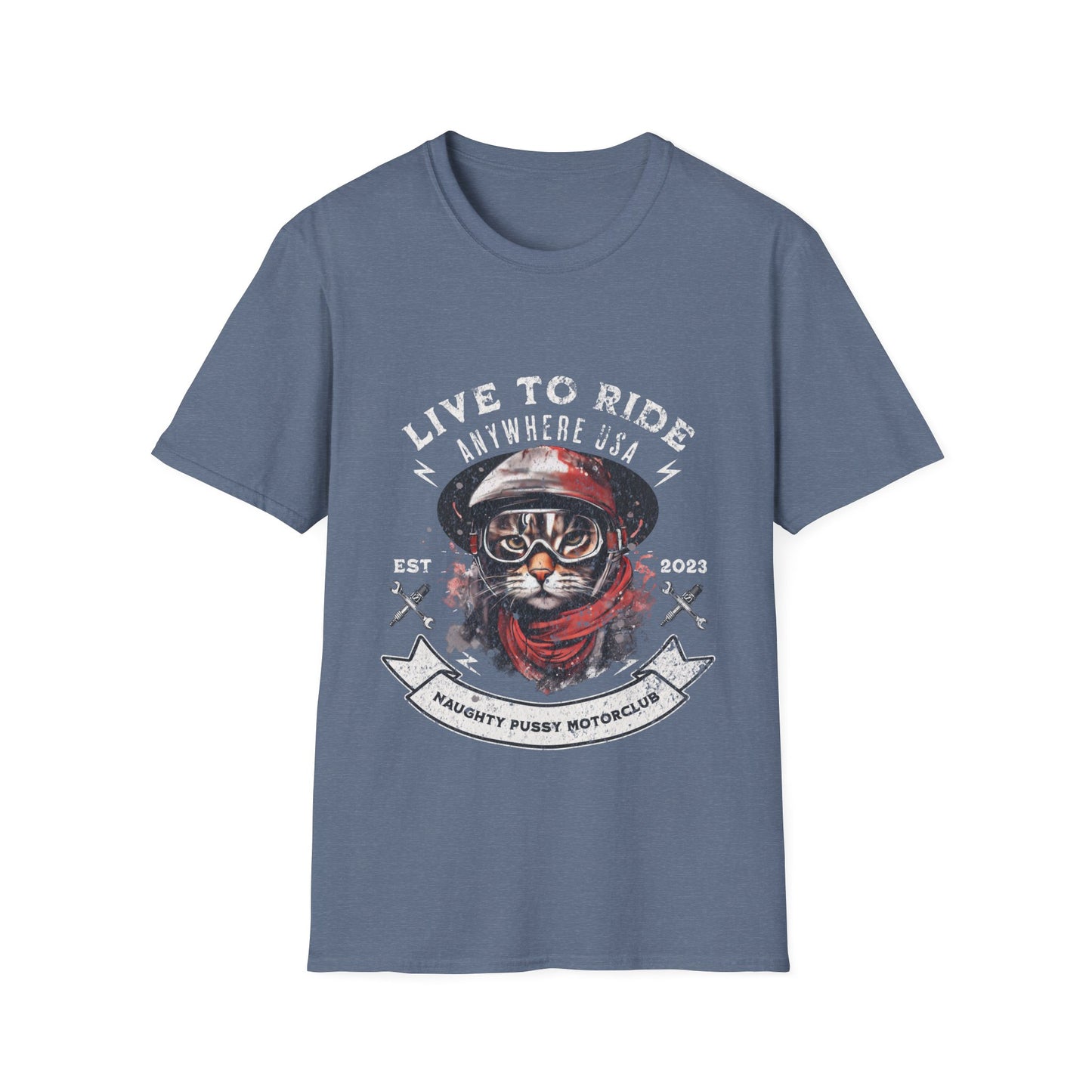 Motorcycle Biker, Cat Lovers, Cats on Motorcycles T-shirt, Teeshirt Tee shirt, Cats and Bikers- Multiple colors Ladies Women's