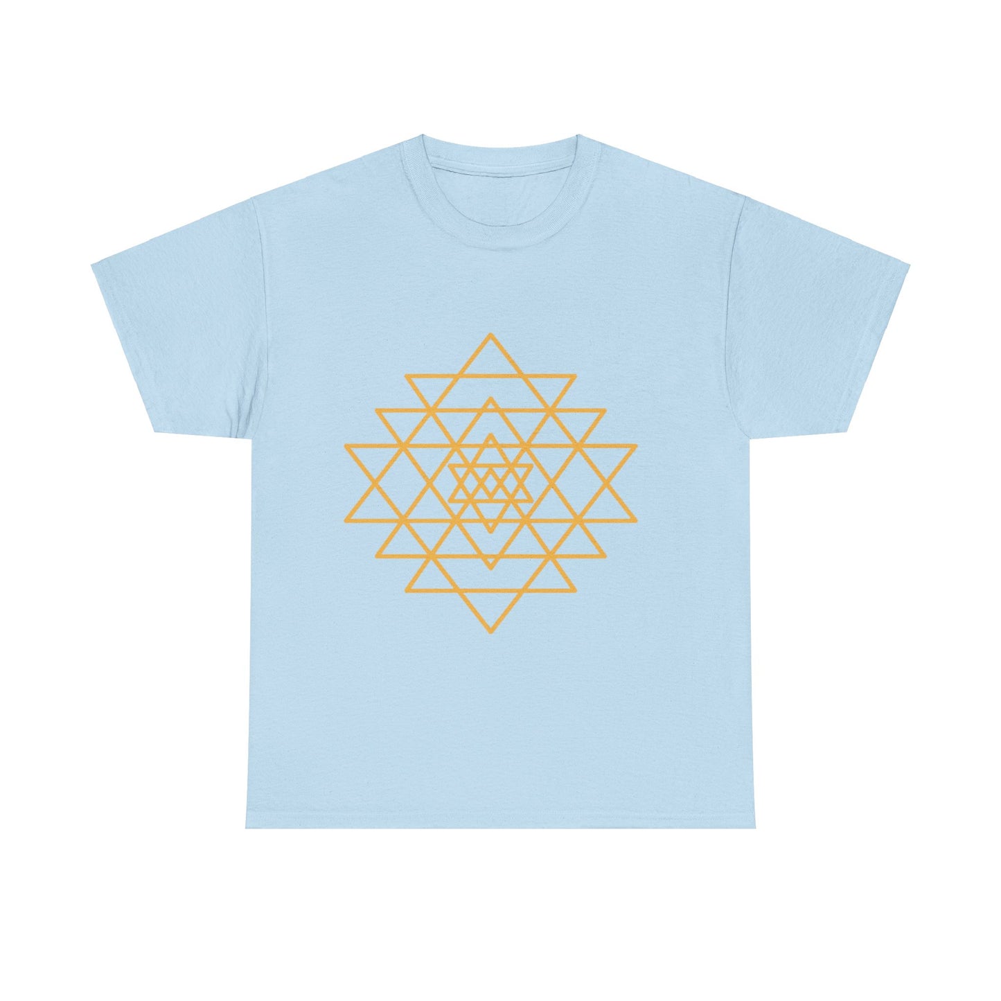 Sacred Geometry Sri Yantra, Shree Yantra, Shri Chakra Nava Chakra Shirt - Graphic Tee - Yoga, Zen, Hindu Gifts Unisex Heavy Cotton Graphic Tee T-Shirt