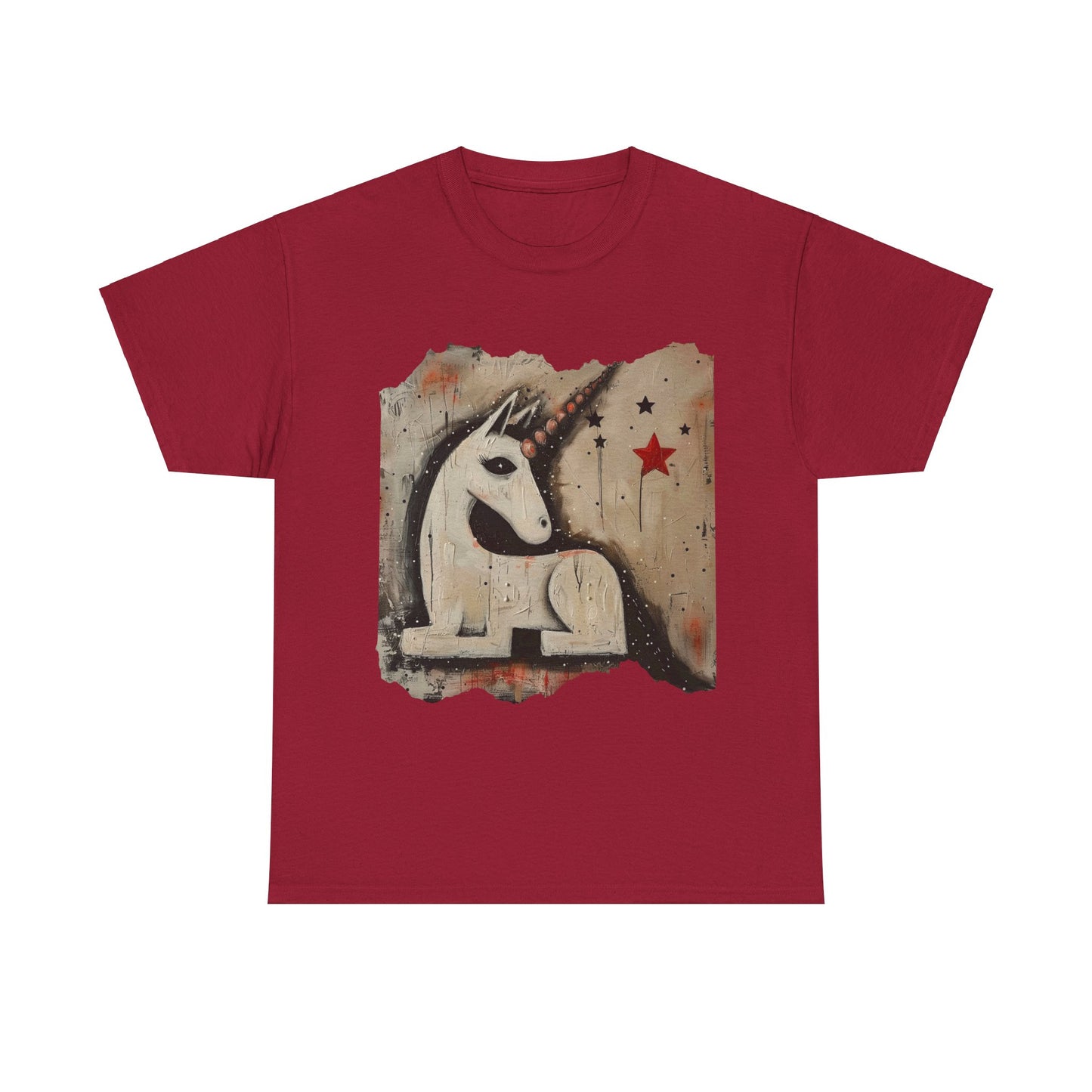 Goth Punk Streetwear Unicorn Graphic T Tee - Unicorn Lovers Unisex Heavy Cotton Tee T-Shirt