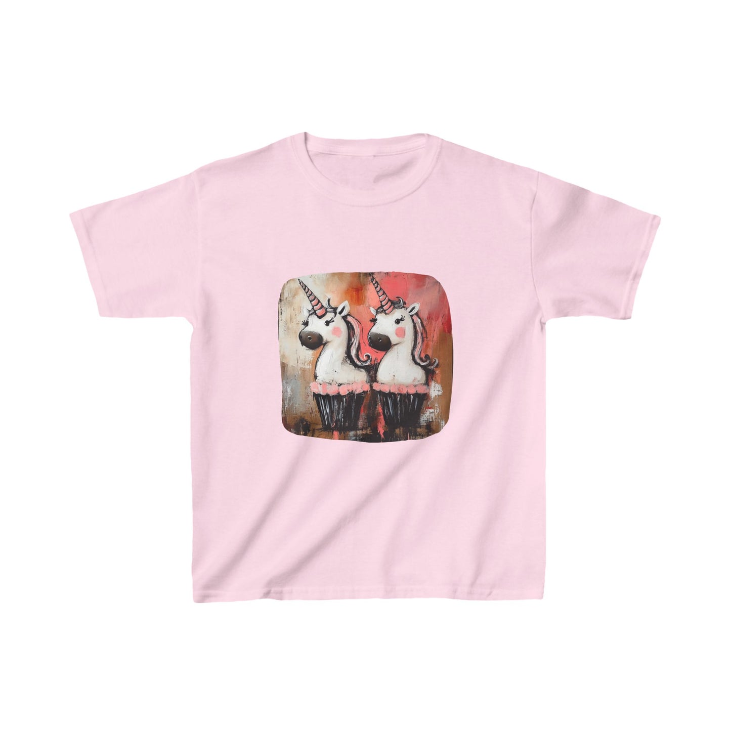 Kids Unicorn Cupcake Graphic Tee- Kids Graphic Tee - Pink Unicorn Design for Young Adventurers