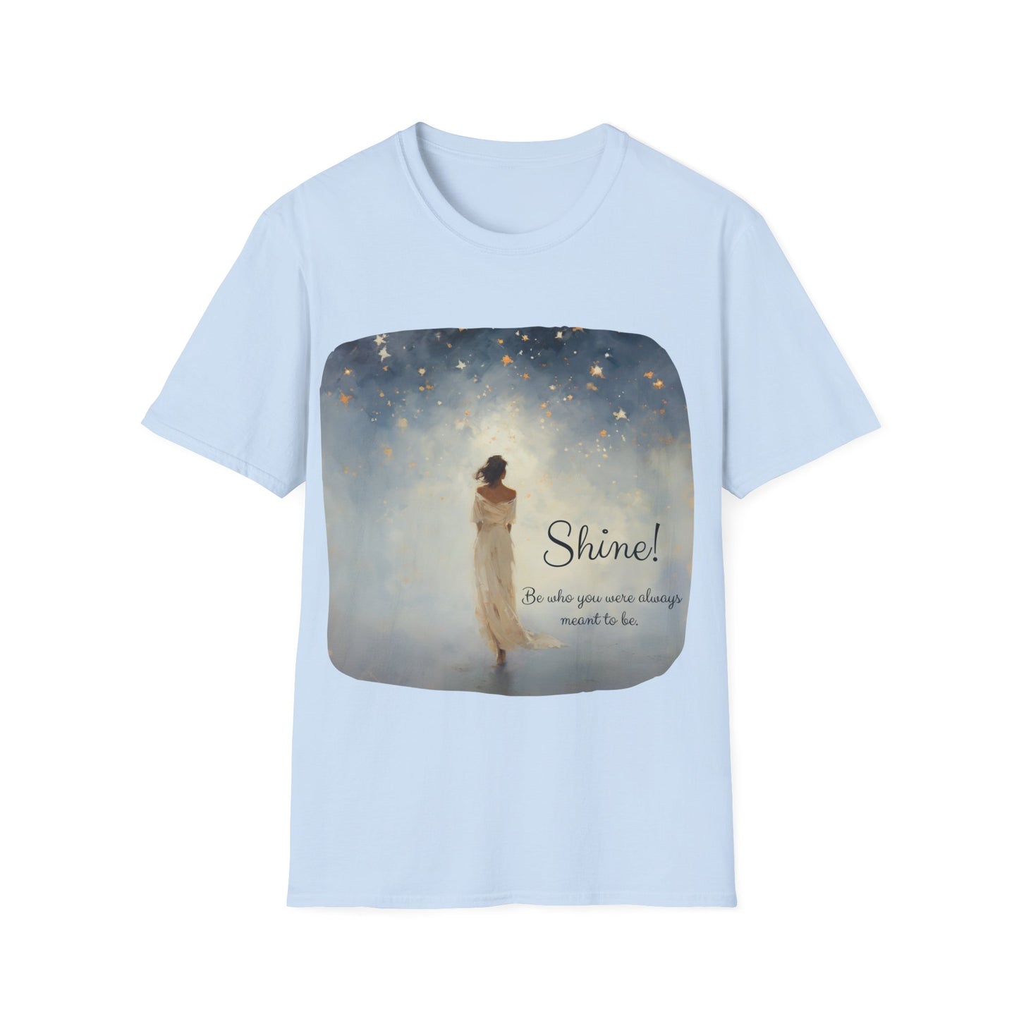 Inspirational Shine! Yoga Meditation Gift Shirt, Christmas Gift, Christmas Shirt, Unisex Shirt, Softstyle T-Shirt Tee Teeshirt