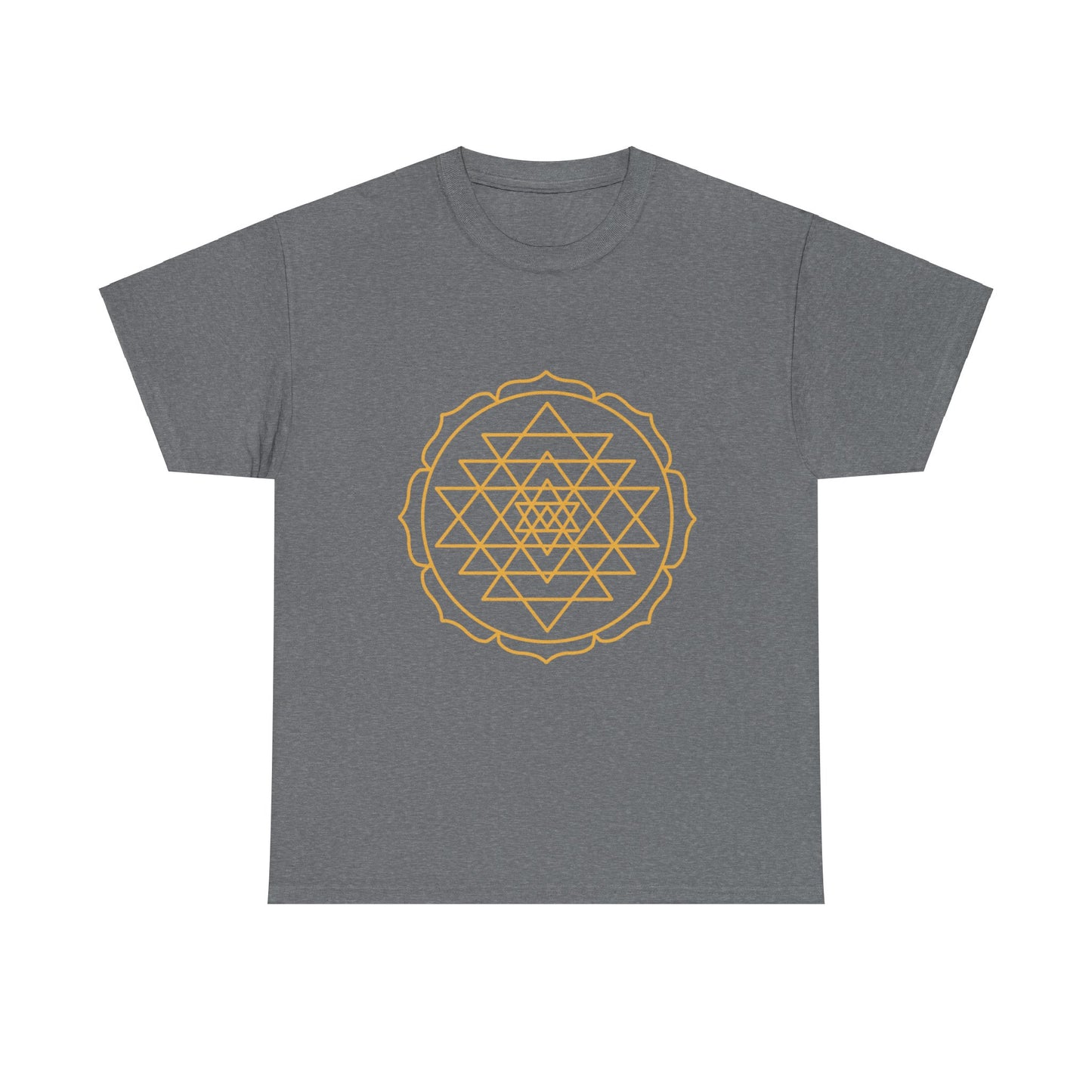 Sri Yantra, Shree Yantra, Shri Chakra Nava Chakra Shirt - Graphic Tee - Yoga, Zen, Hindu Gifts Unisex Heavy Cotton Graphic Tee T-Shirt