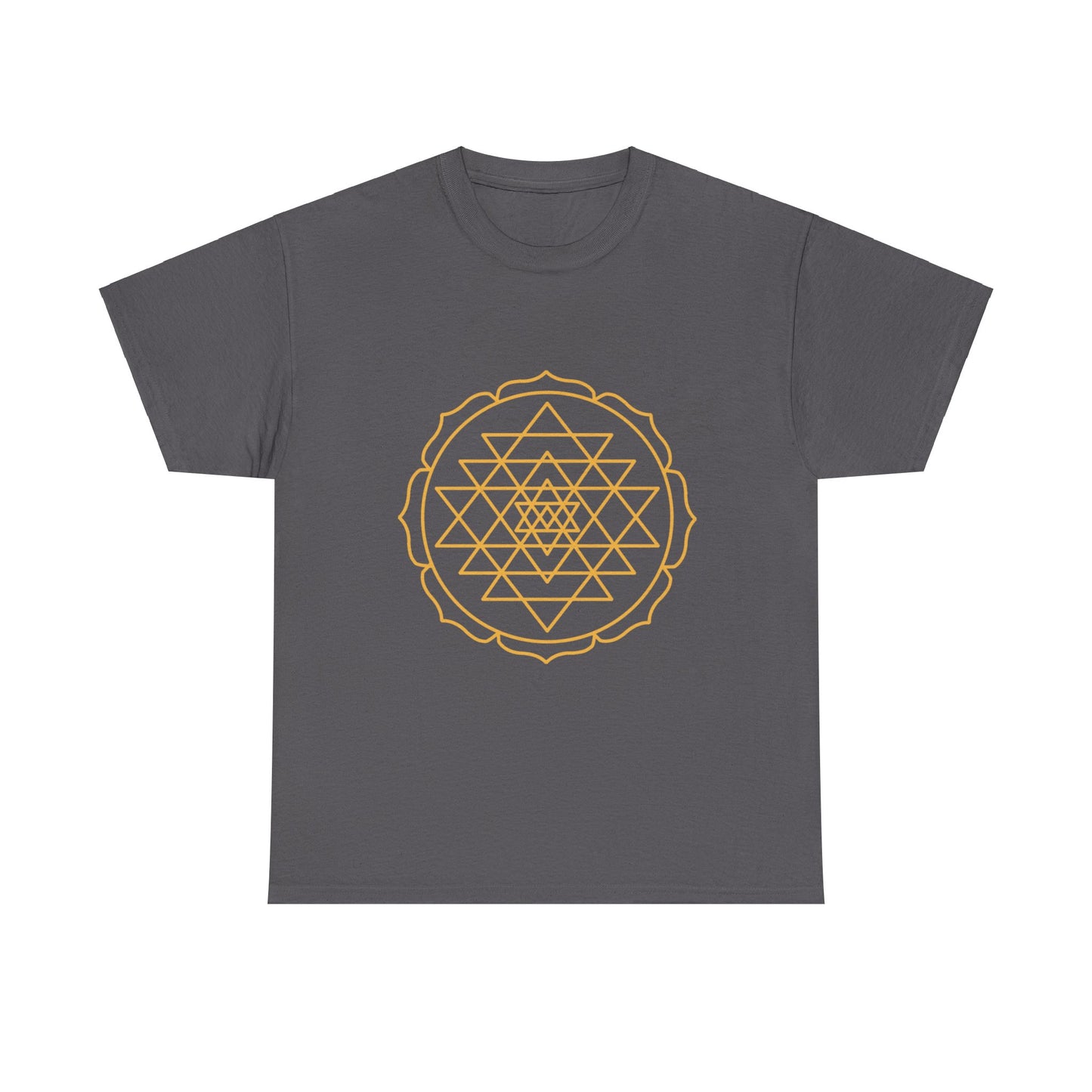 Sri Yantra, Shree Yantra, Shri Chakra Nava Chakra Shirt - Graphic Tee - Yoga, Zen, Hindu Gifts Unisex Heavy Cotton Graphic Tee T-Shirt