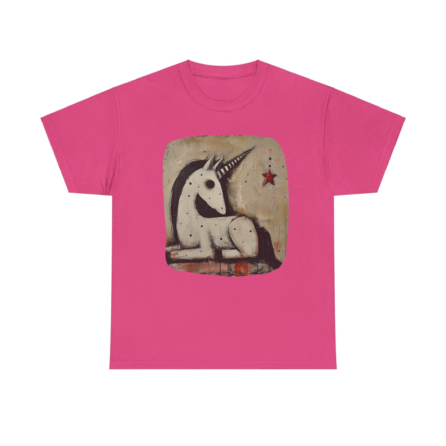 Dark Unicorns. Goth Unicorn Graphic Tee Unisex Heavy Cotton Tee T-Shirt