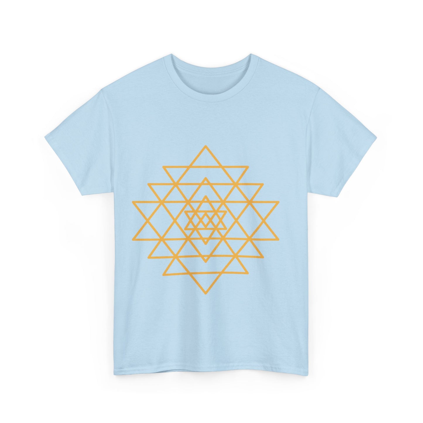 Sacred Geometry Sri Yantra, Shree Yantra, Shri Chakra Nava Chakra Shirt - Graphic Tee - Yoga, Zen, Hindu Gifts Unisex Heavy Cotton Graphic Tee T-Shirt