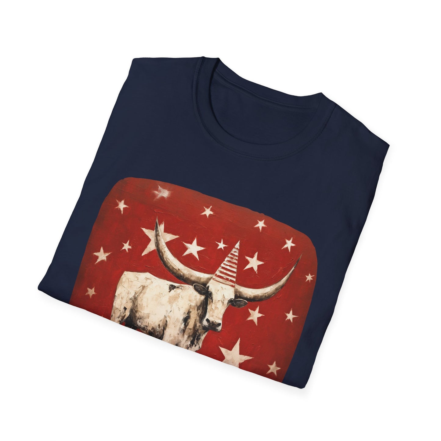 "Y'all Have a Merry Christmas" Southern Christmas Greeting, Longhorn Cattle Rodeo Shirt, Longhorn Cattle Texas Oklahoma Gift Unisex Tee Shirt, T-Shirt Graphic Tee T-Shirt