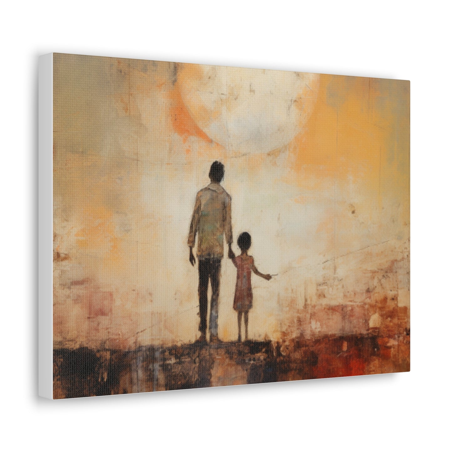 Peace, Family, Man and Child Wall Art, Canvas Gallery Wraps, Wall Print Love of Family, Printed Wall Art