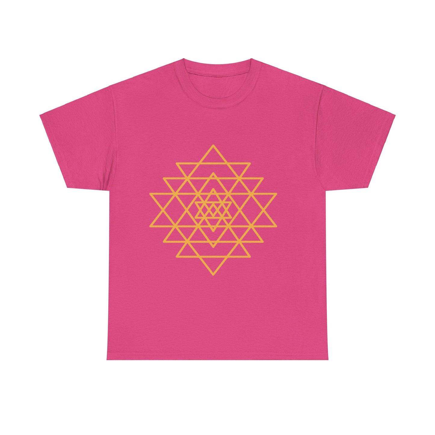 Sacred Geometry Sri Yantra, Shree Yantra, Shri Chakra Nava Chakra Shirt - Graphic Tee - Yoga, Zen, Hindu Gifts Unisex Heavy Cotton Graphic Tee T-Shirt