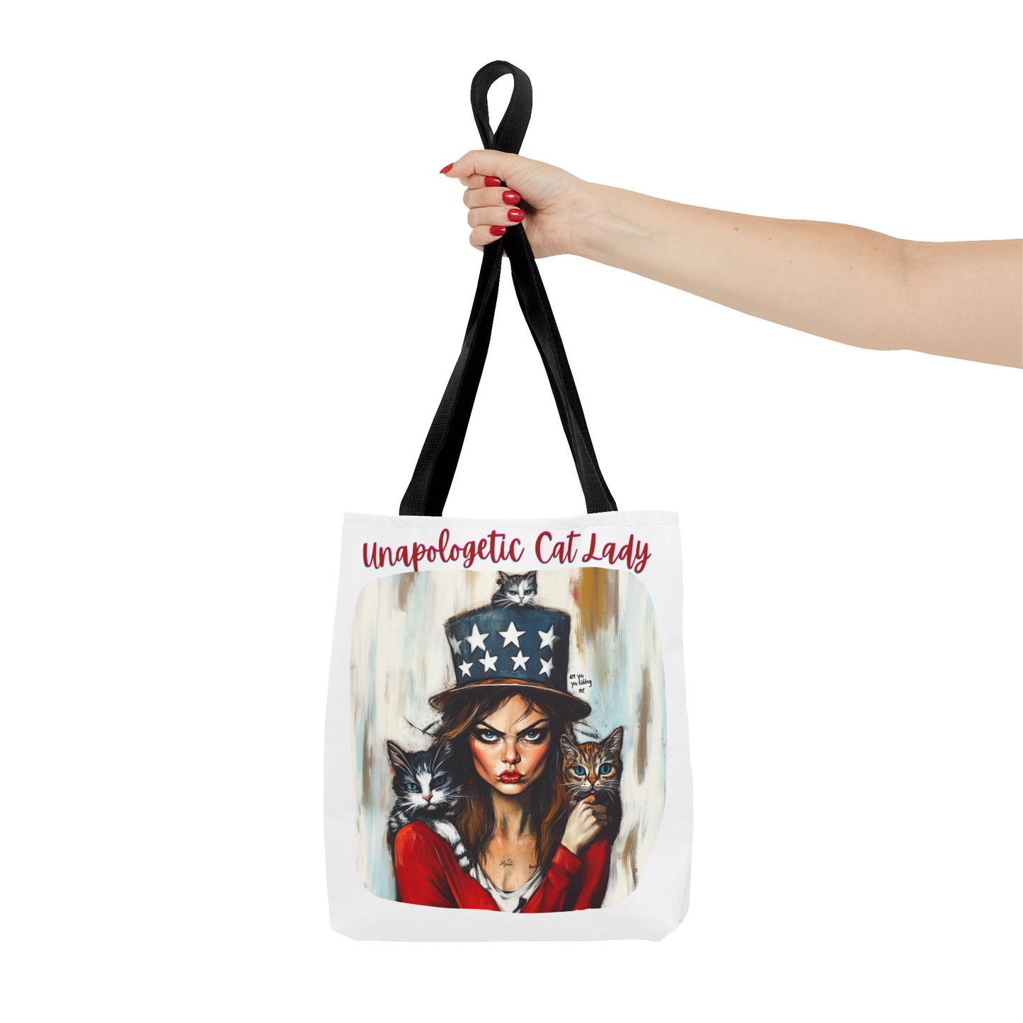 "Unapologetic Cat Lady" Childless Cat Lady Bag Childless Cat Lady Tote Bag (AOP)