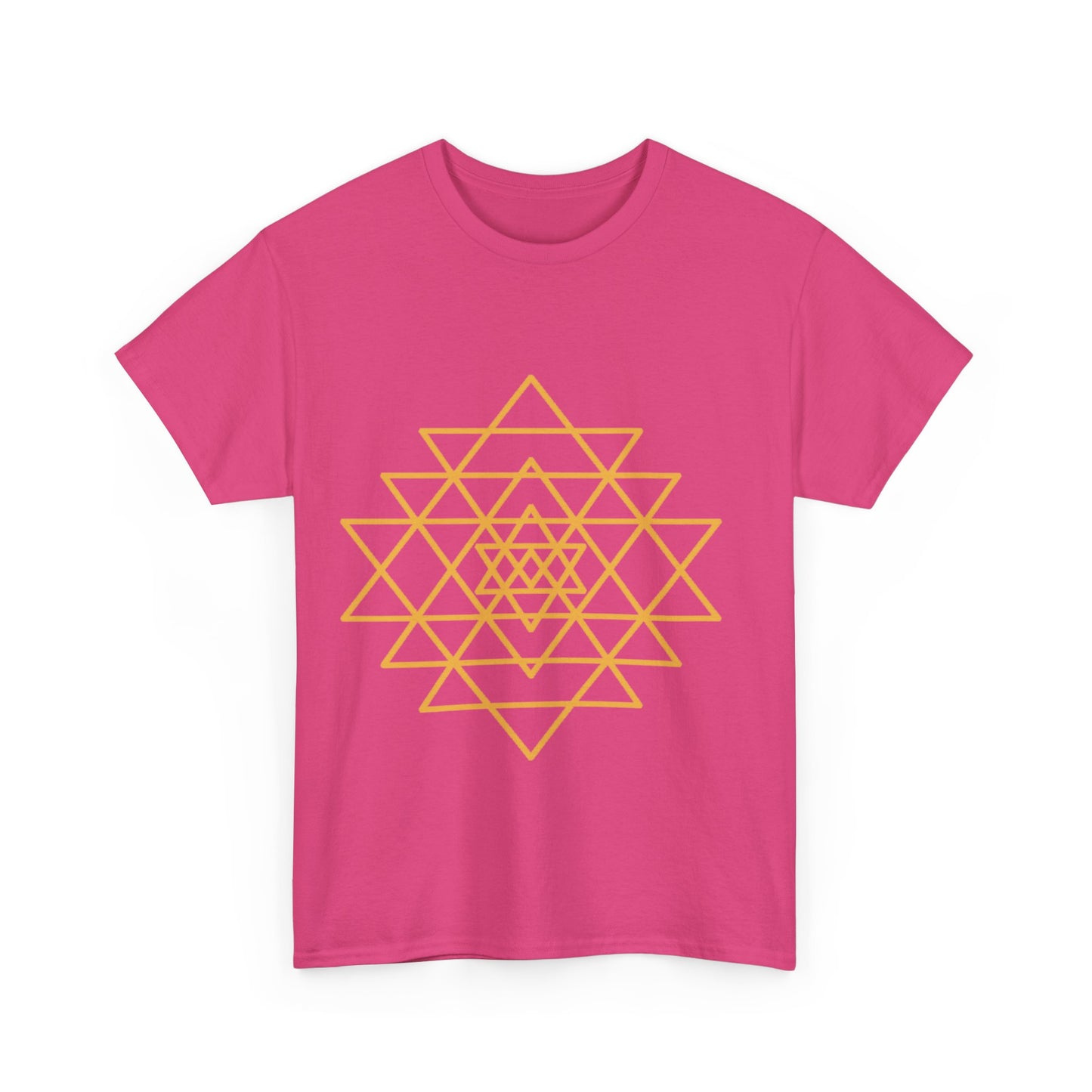 Sacred Geometry Sri Yantra, Shree Yantra, Shri Chakra Nava Chakra Shirt - Graphic Tee - Yoga, Zen, Hindu Gifts Unisex Heavy Cotton Graphic Tee T-Shirt