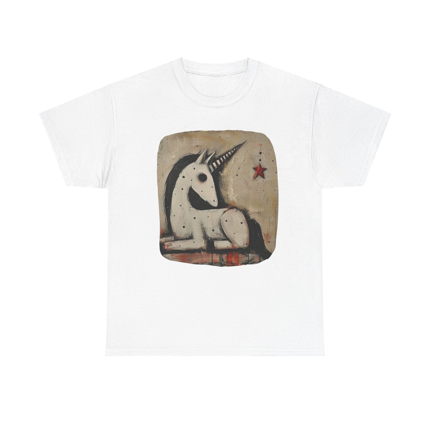 Dark Unicorns. Goth Unicorn Graphic Tee Unisex Heavy Cotton Tee T-Shirt