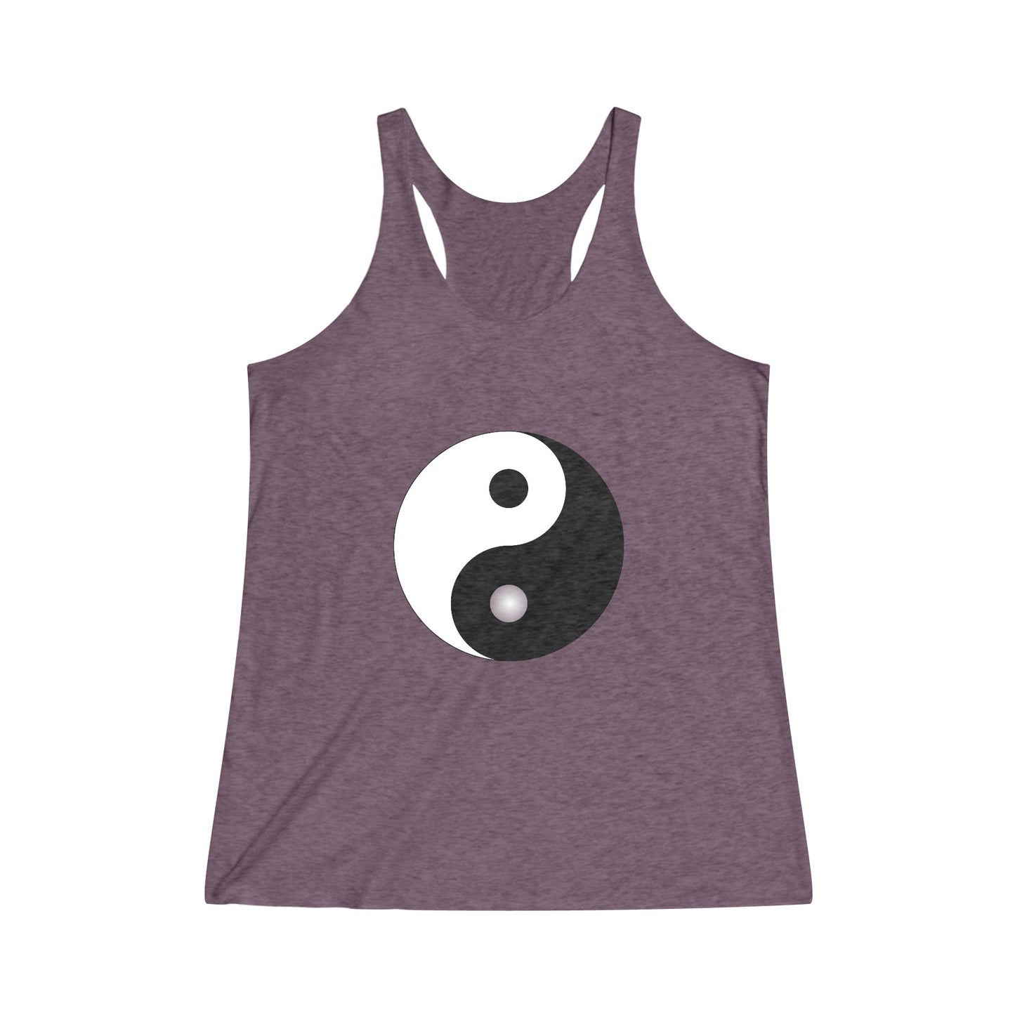 Tao, Yin Yang Symbol Graphic Tee Shirt, Women's Yoga Shirt, Athletic Racerback Tank Top Shirt