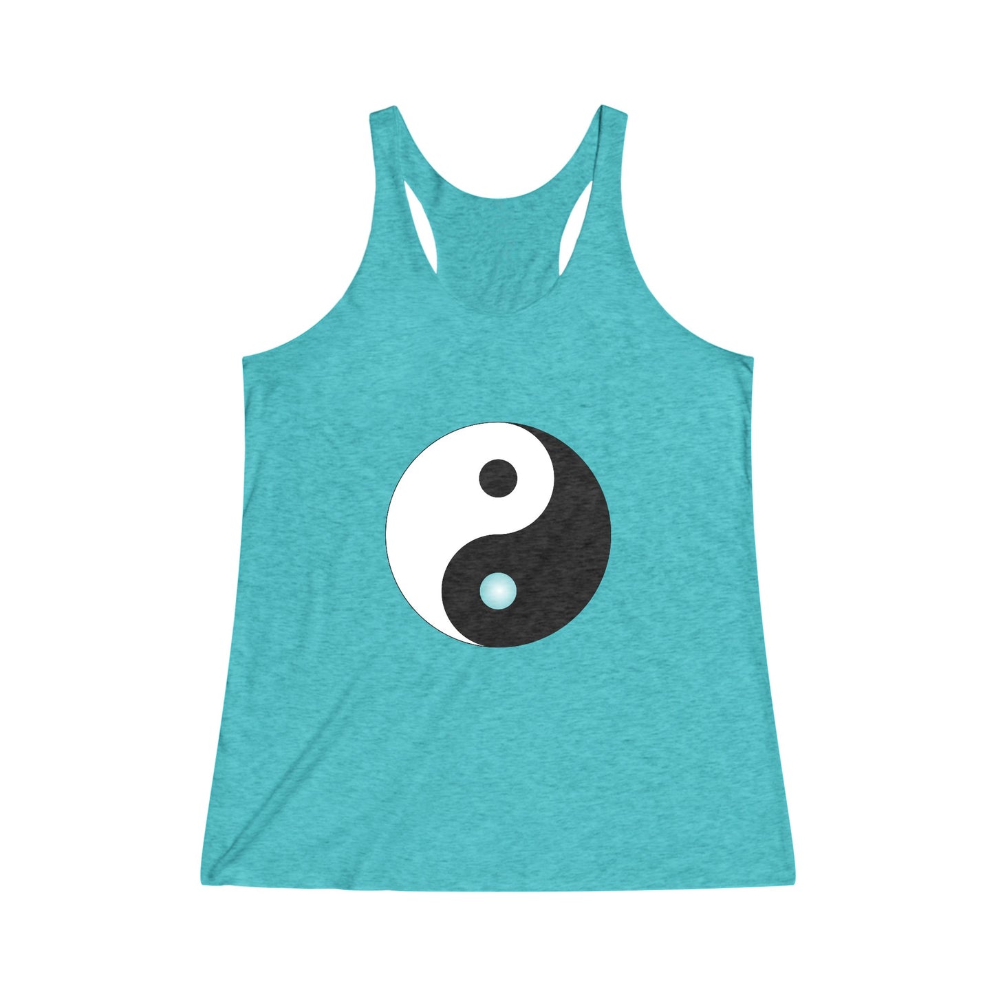 Tao, Yin Yang Symbol Graphic Tee Shirt, Women's Yoga Shirt, Athletic Racerback Tank Top Shirt