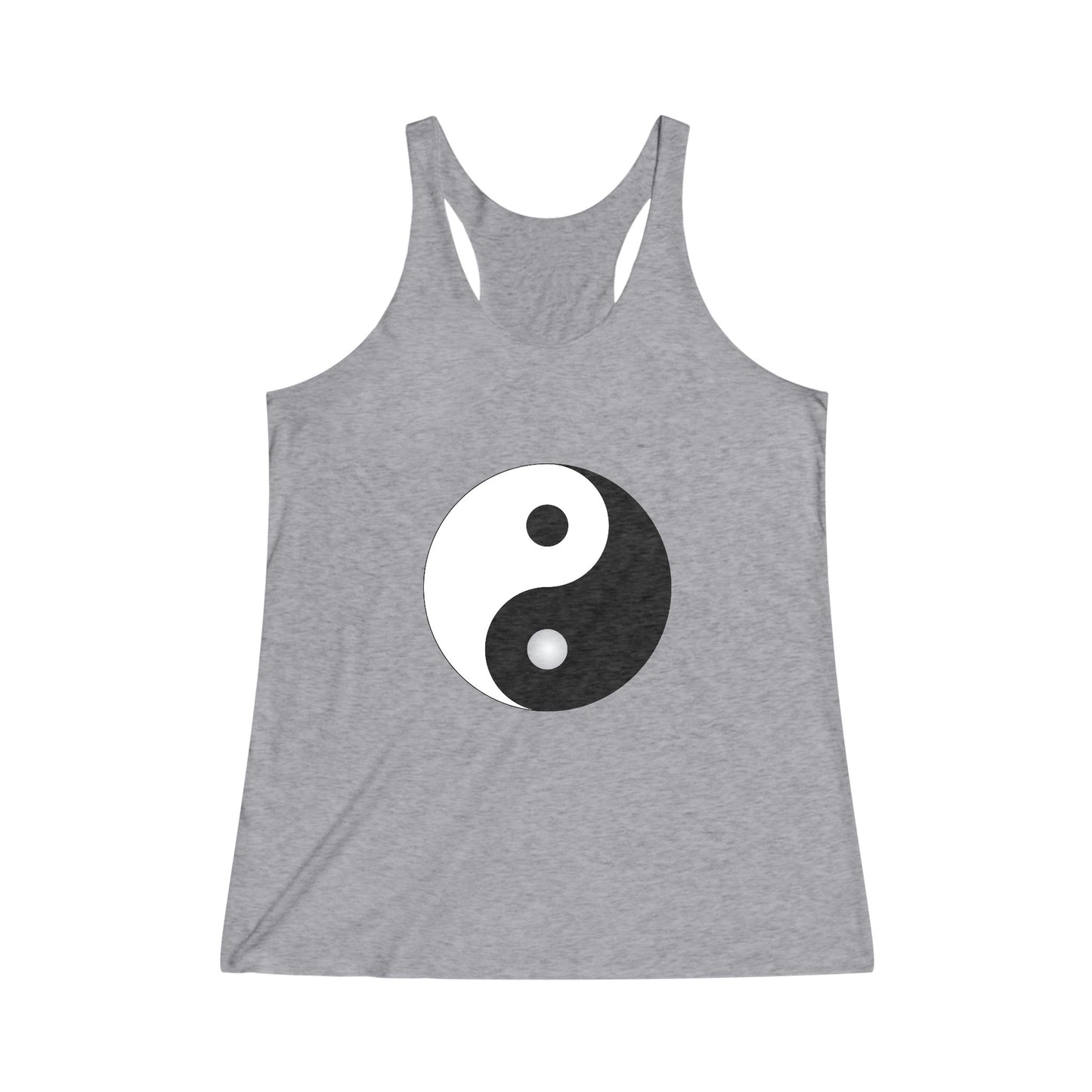 Tao, Yin Yang Symbol Graphic Tee Shirt, Women's Yoga Shirt, Athletic Racerback Tank Top Shirt