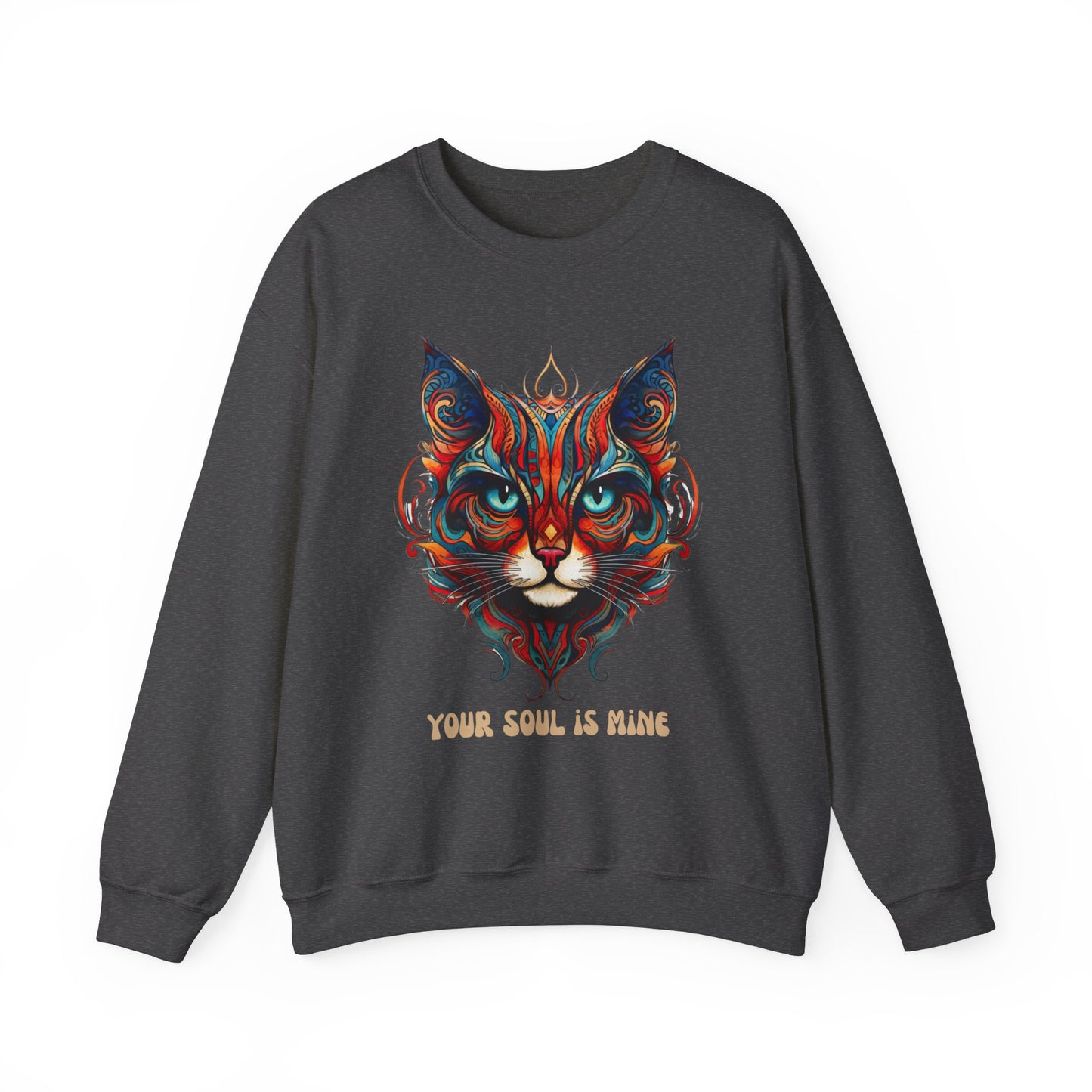 Your Soul is Mine Cat Sweatshirt, Cat Lovers Gift, Kitty Cat Christmas Shirt Unisex Sweatshirt Sweat Shirt, Many Colors