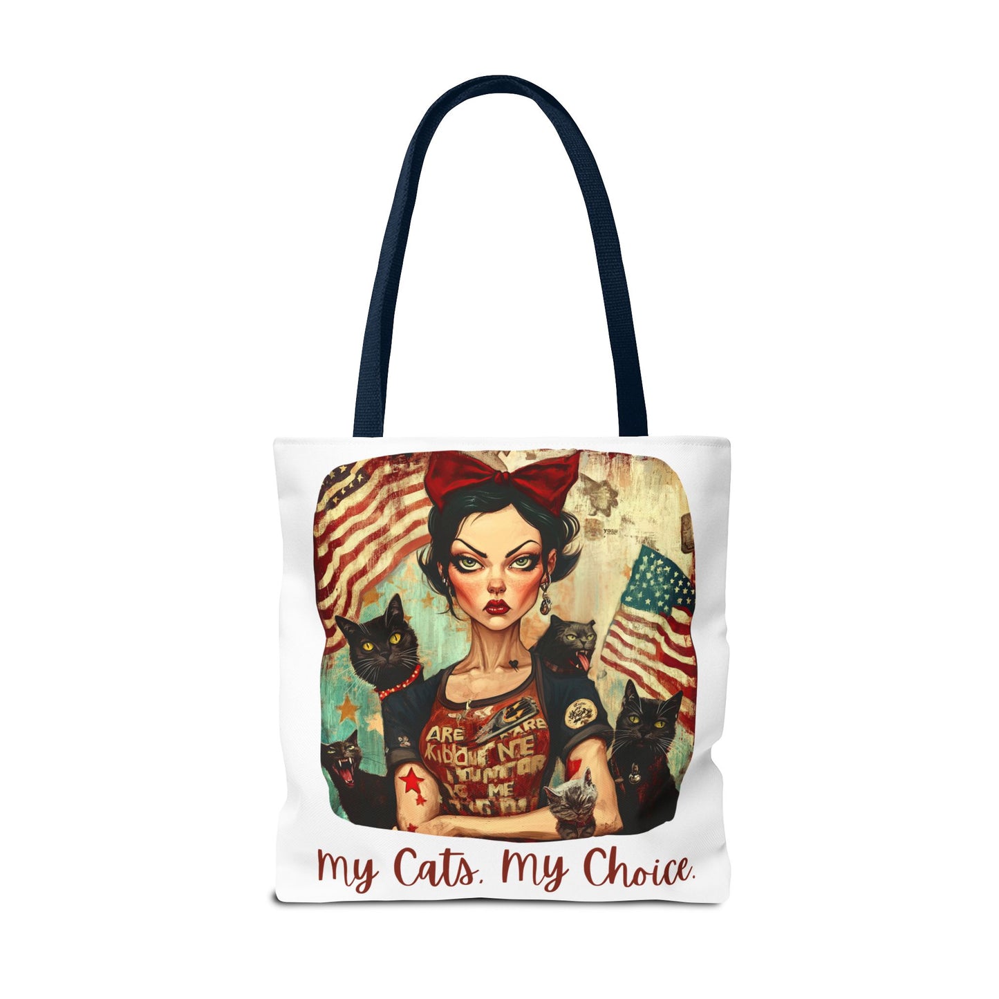 Childless Cat Lady "My Cats, My Choice" - Childless Cat Lady Tote Bag (AOP)