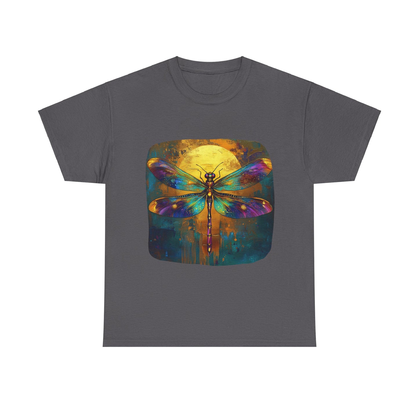 Gilded Dragonfly, Dragonfly Lover - Dragonfly Gift Unisex Heavy Cotton Tee T-Shirt