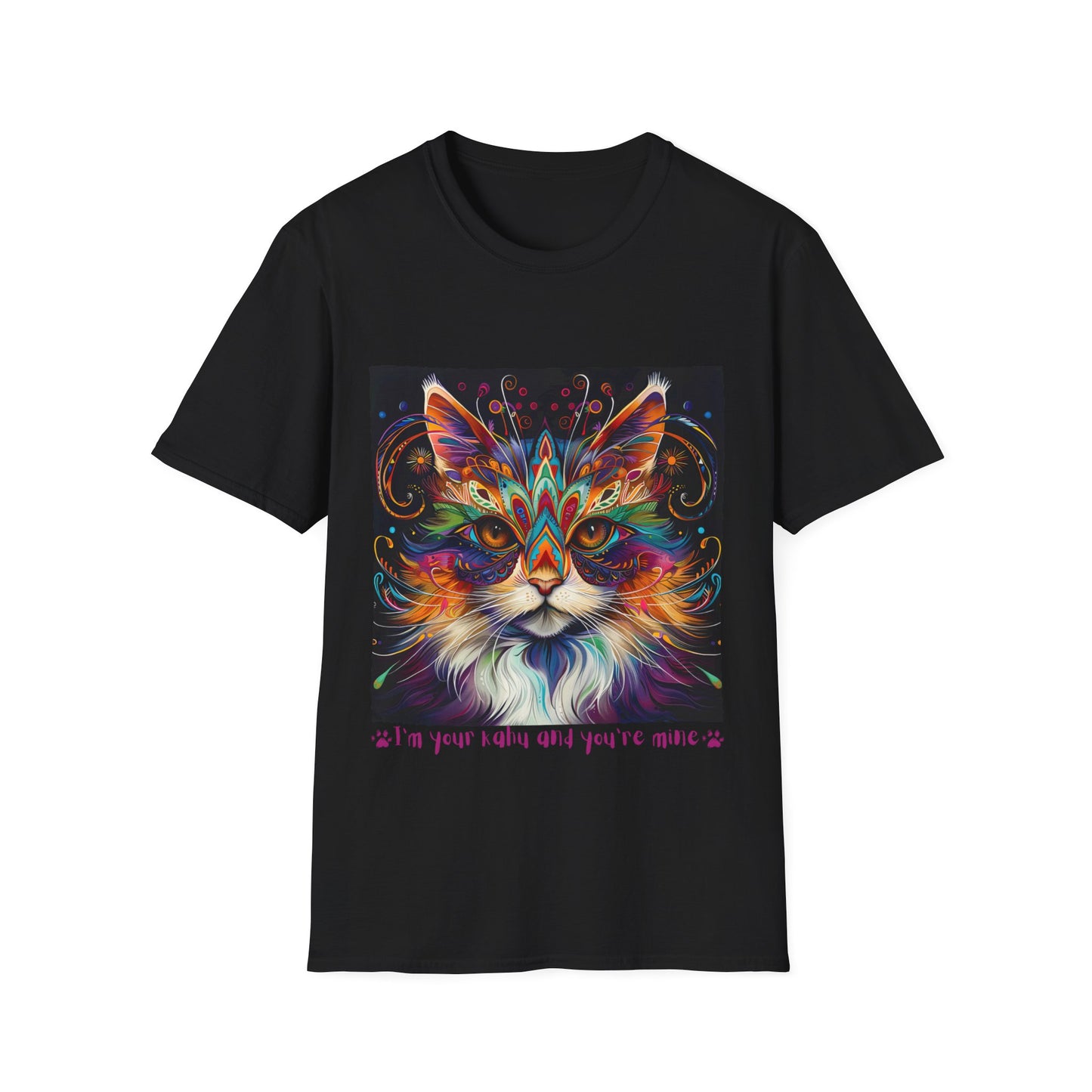 KAHU Cat Shirt, "I'm your Kahu and you're mine" Kahu, Cat Lover's Graphic Tee Graphic Unisex T- Shirt, T-Shirt Cat Lovers Gift Softstyle T-Shirt Tee Teeshirt Stylized Cat
